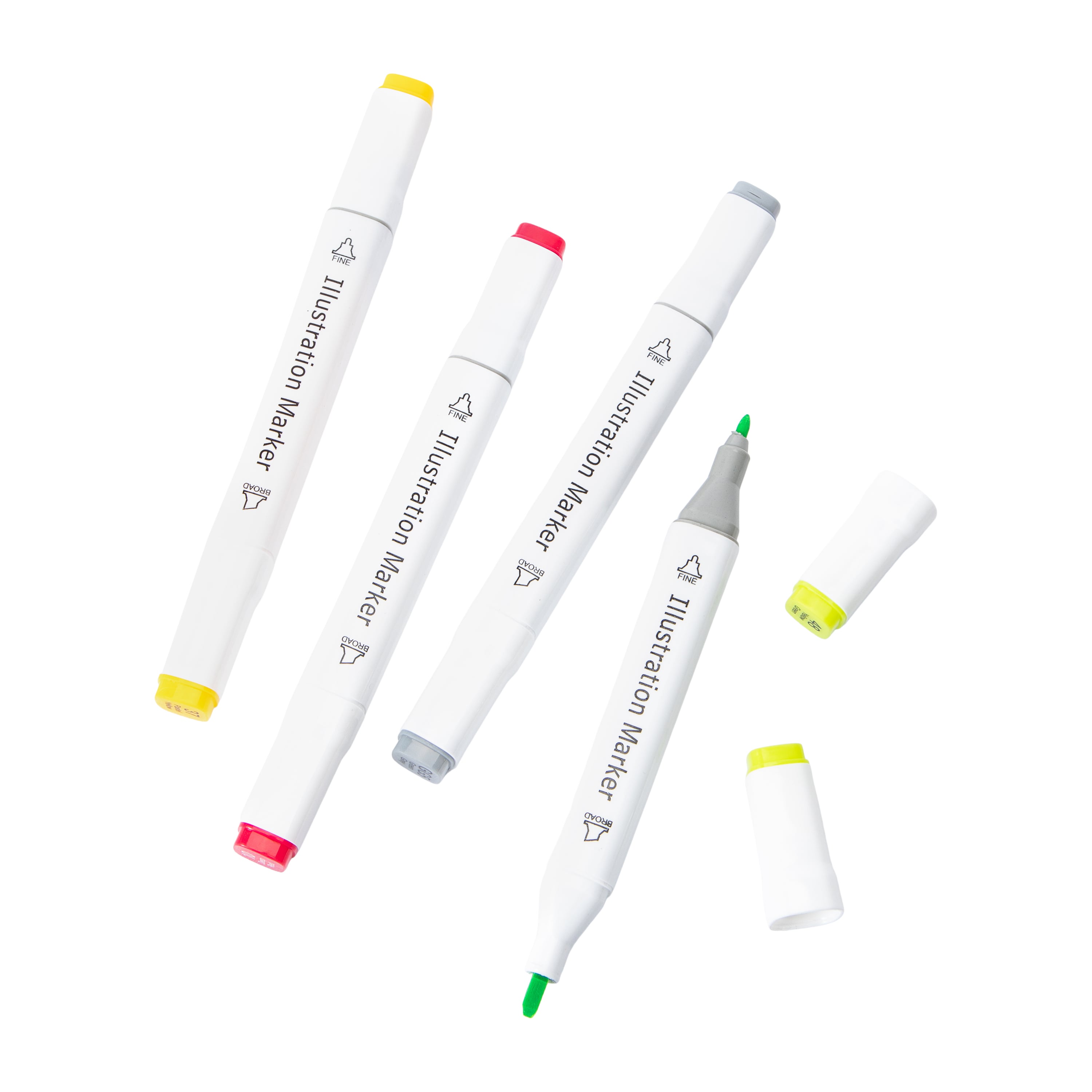 Double-Sided Illustration Markers 21-Pack