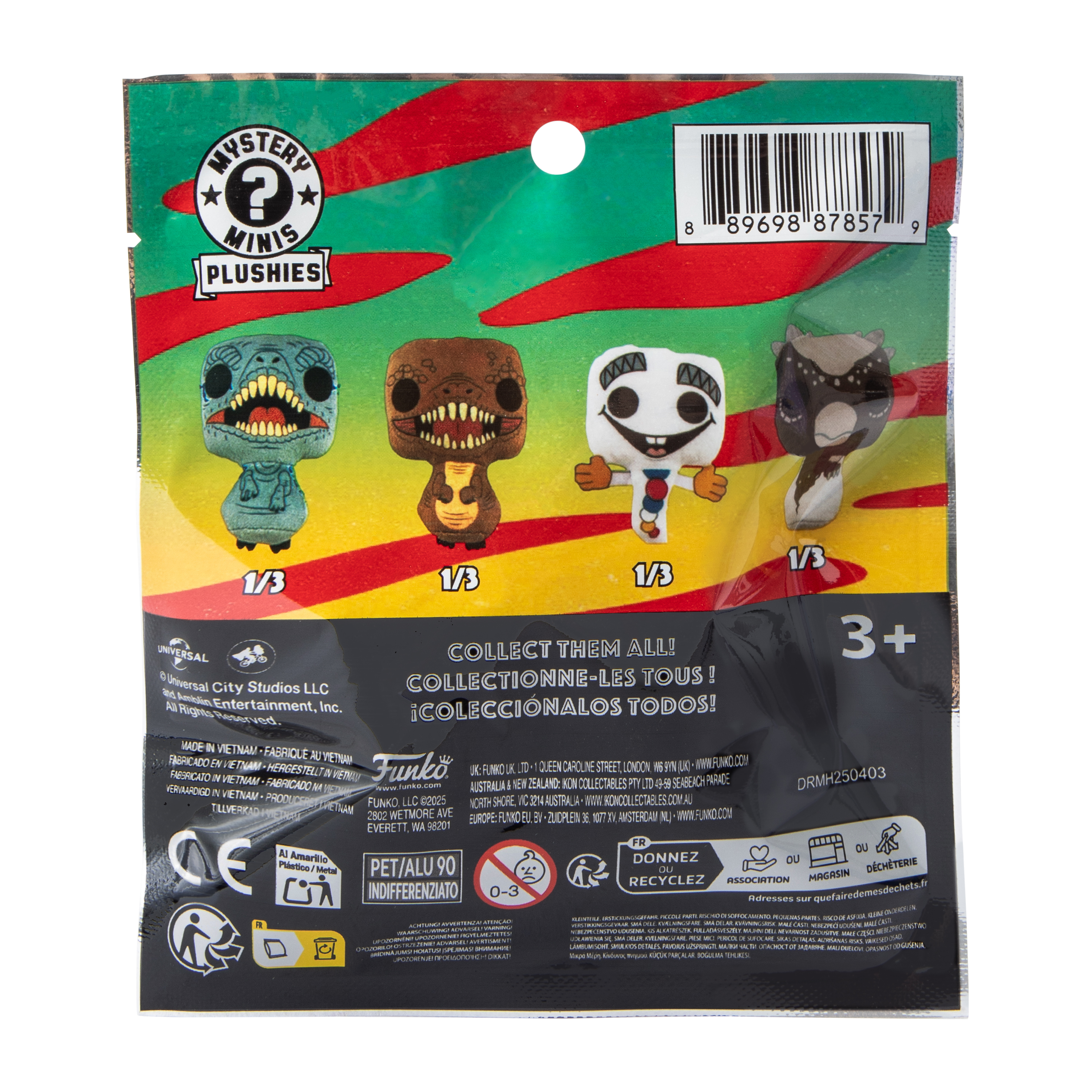 Funko Jurassic Park Mystery Minis Collectible Plush