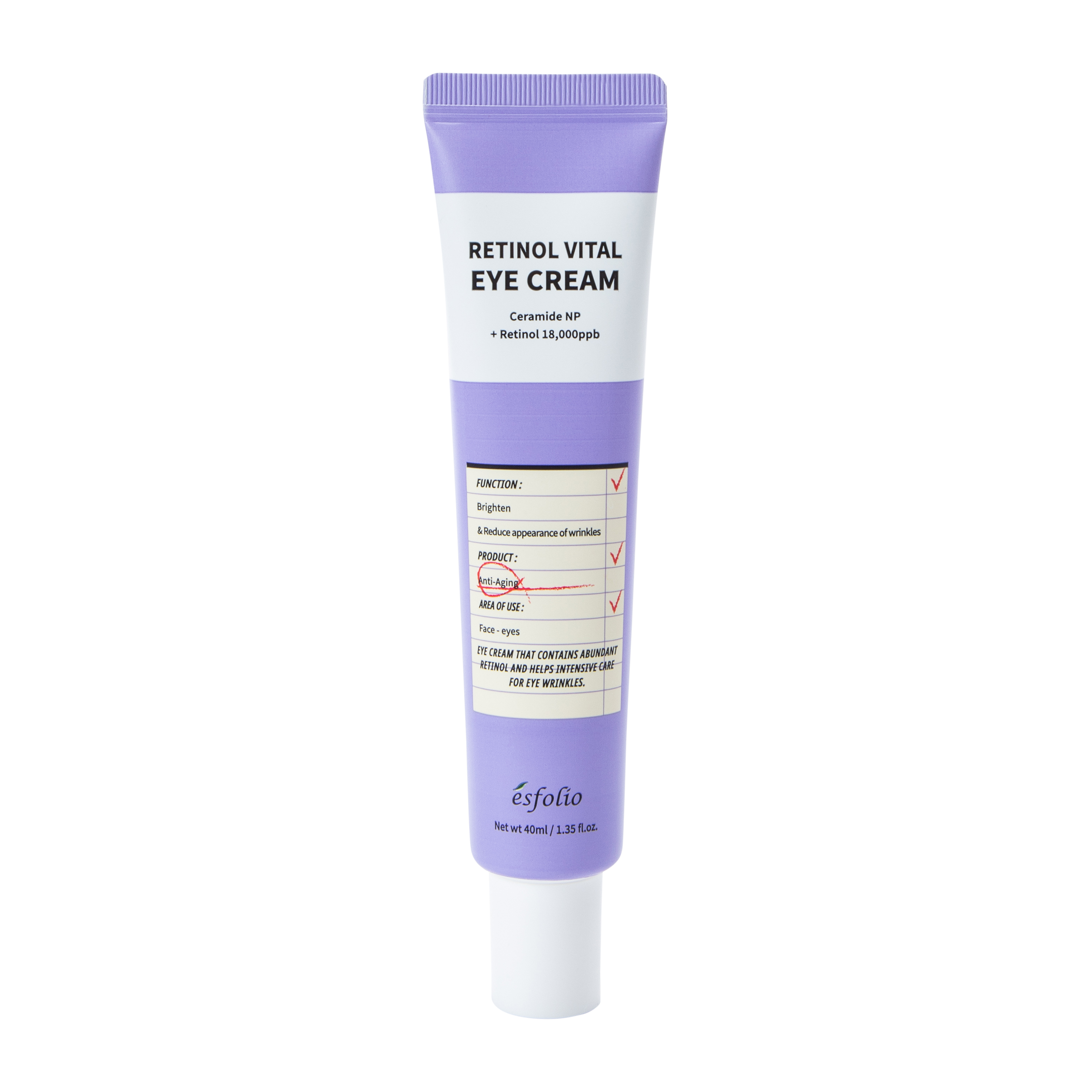 Esfolio Retinal Vital Eye Cream 1.35oz