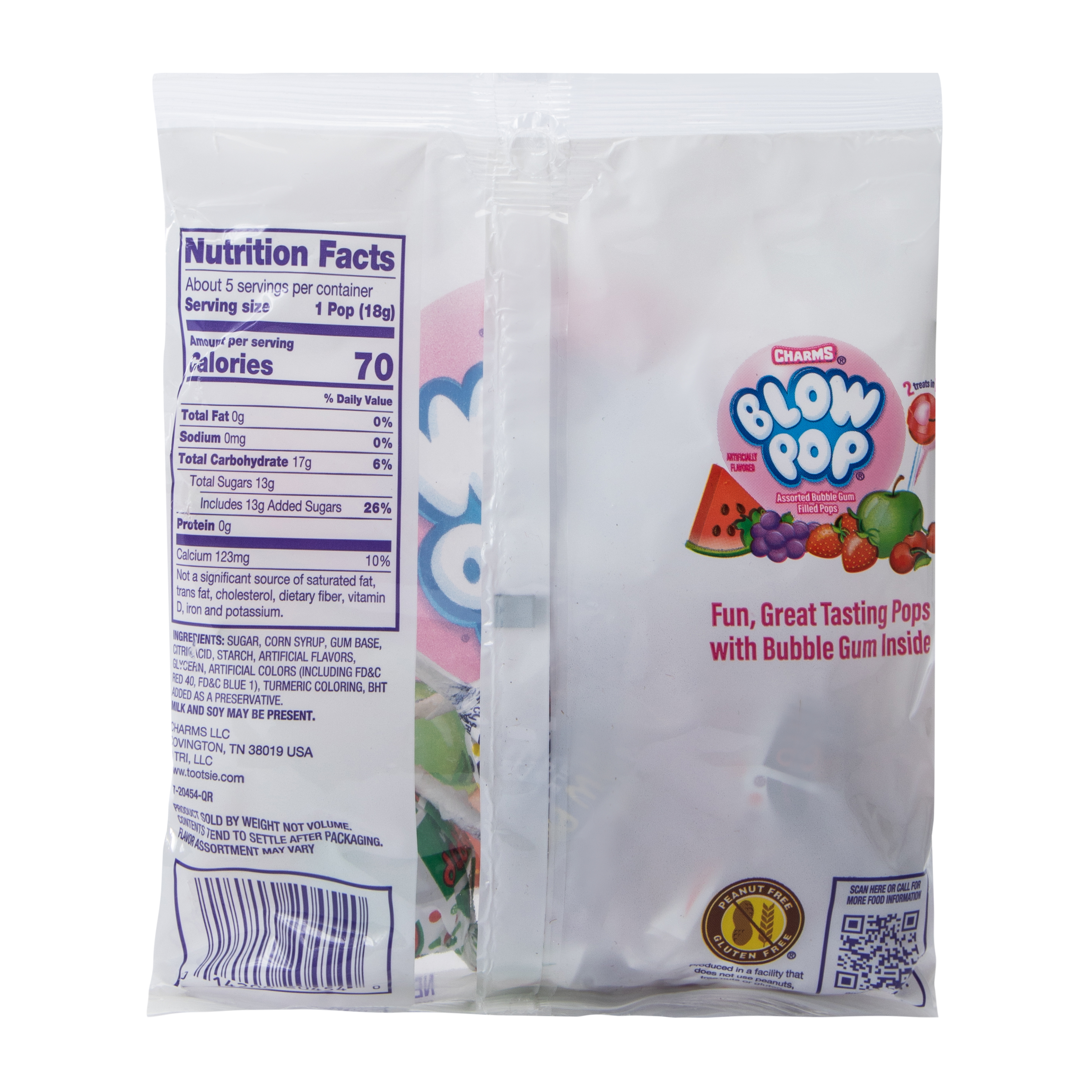 Charms® Bag Blow Pop® Bubble Gum Filled Pops 3.25oz