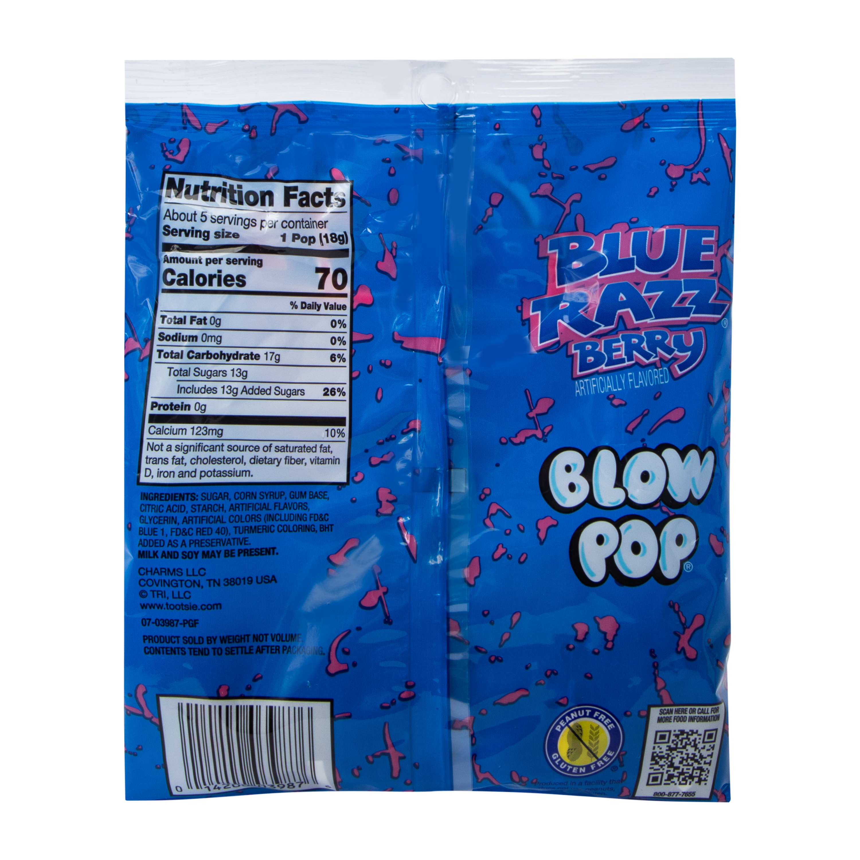 Charms® Blue Razzberry® Blow Pop® Lollipop 3.25oz