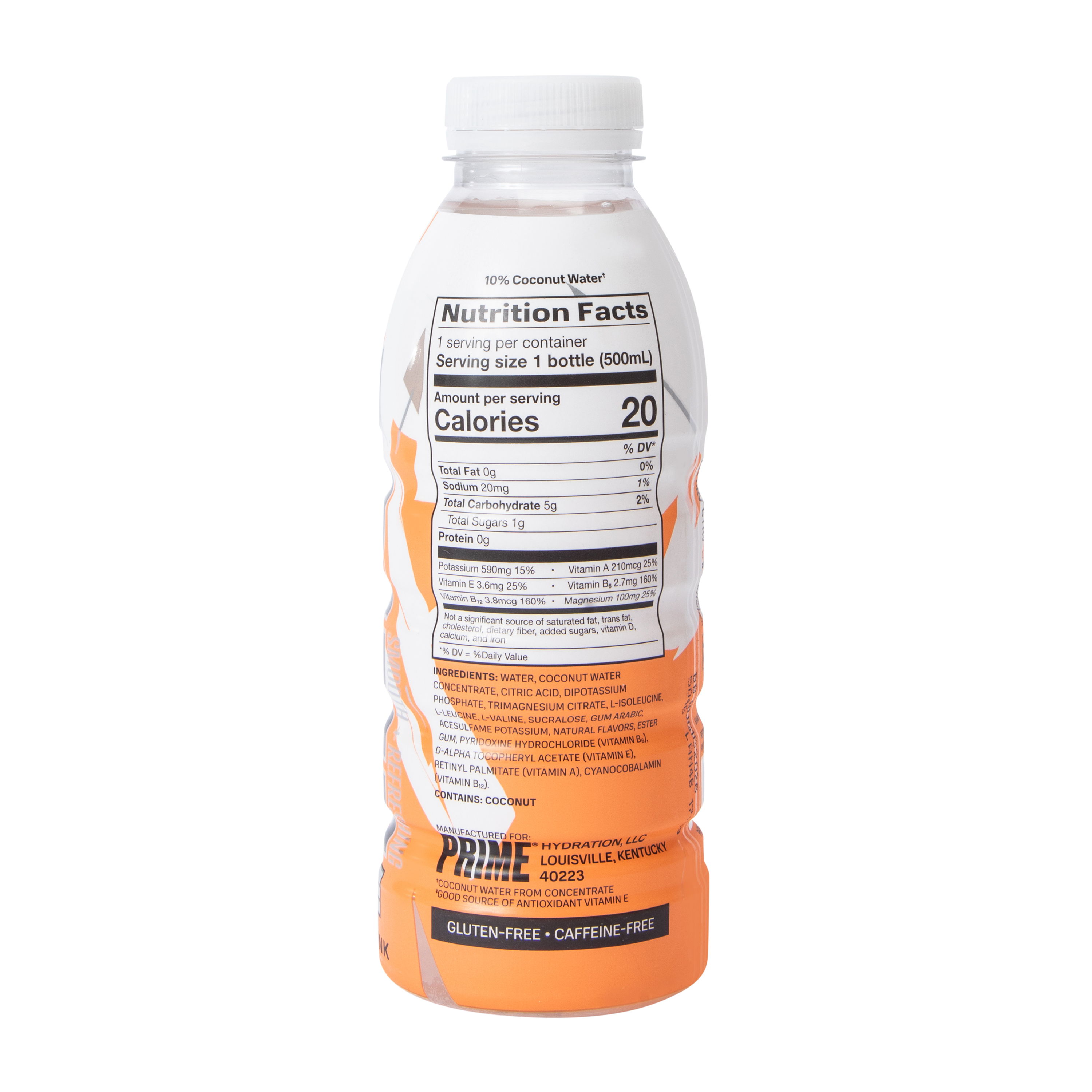 Prime Ice Orange Hydration Drink 16.9oz