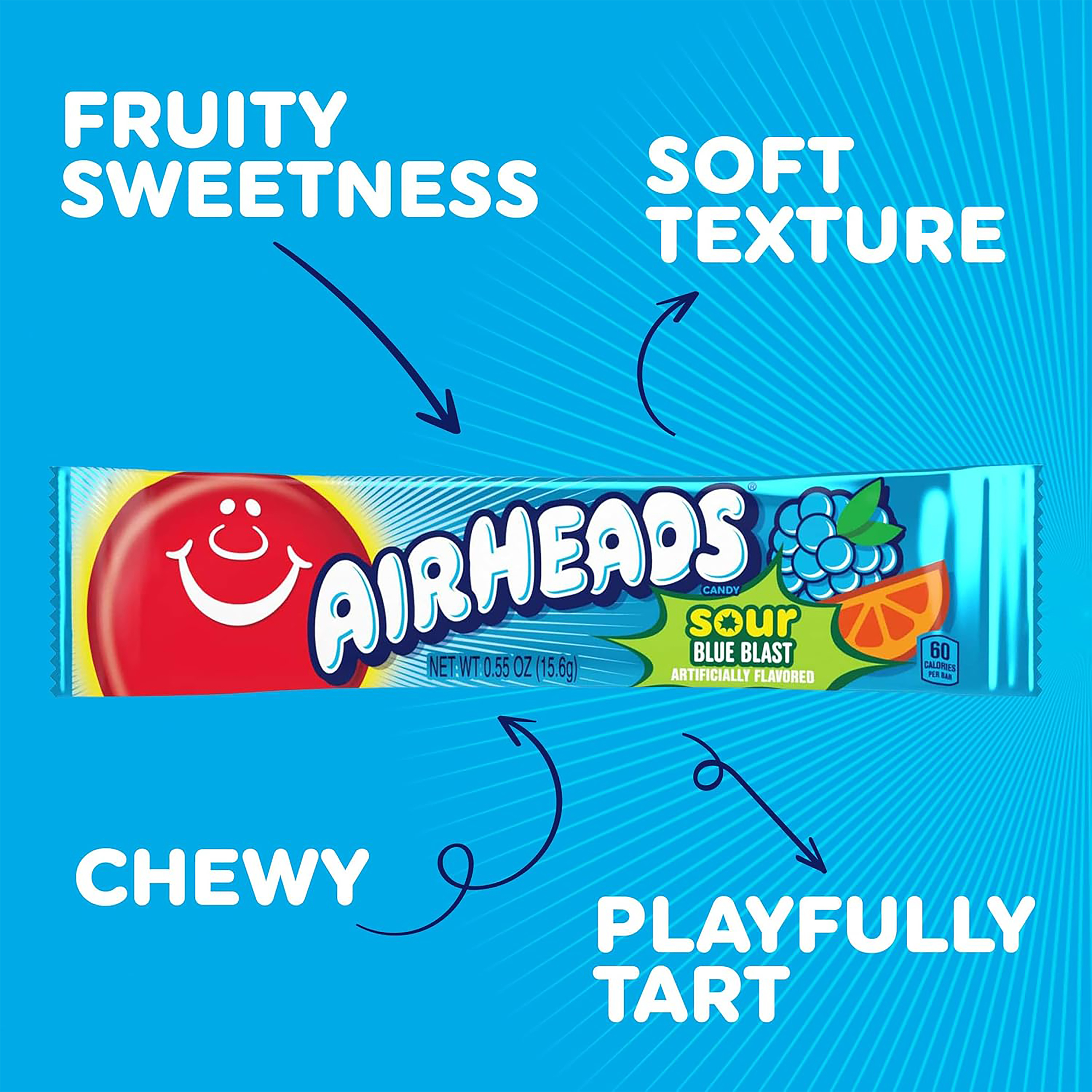 Airheads® Sour 8 Bars Candy 4.37oz