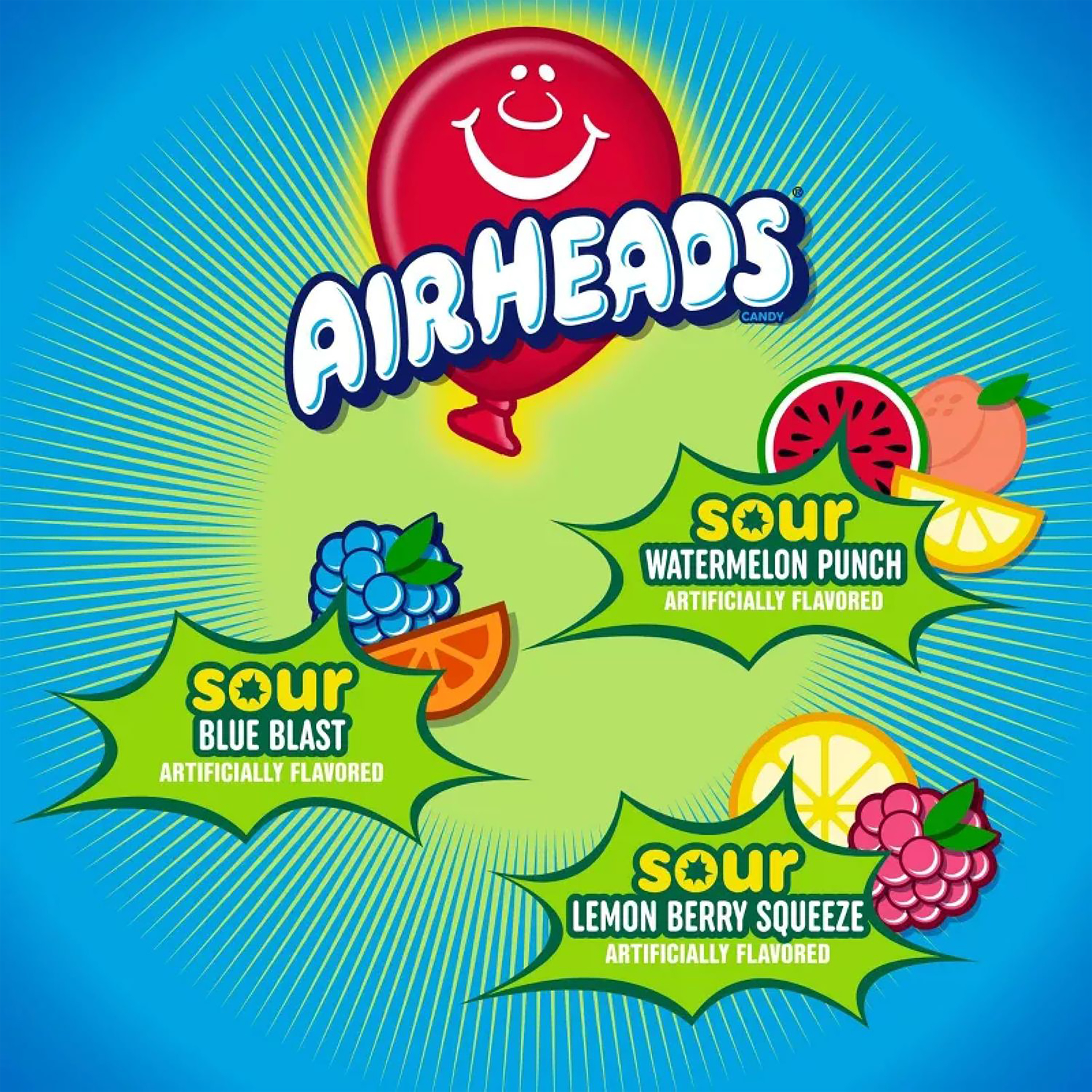 Airheads® Sour 8 Bars Candy 4.37oz