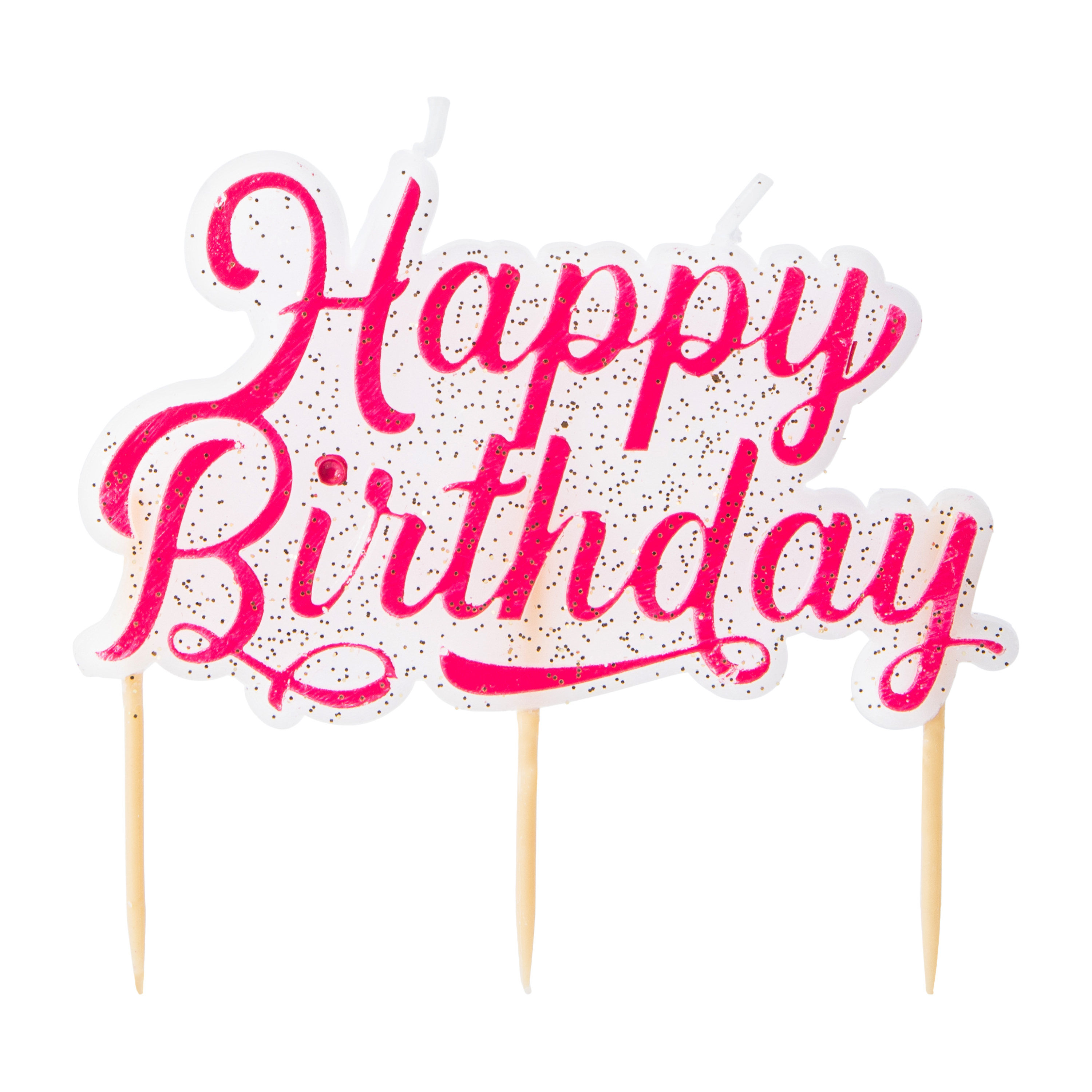 Pink Birthday Candles