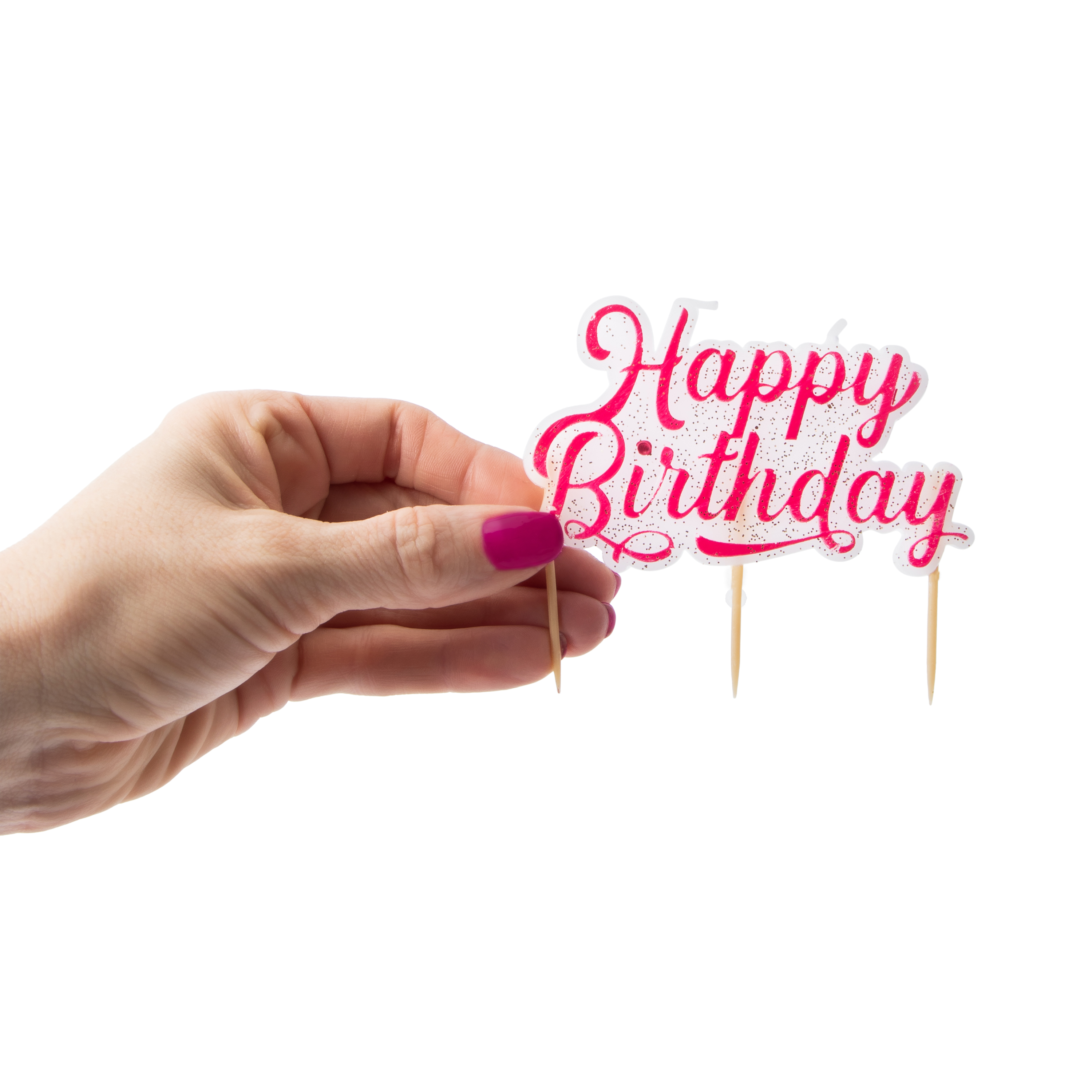 Pink Birthday Candles