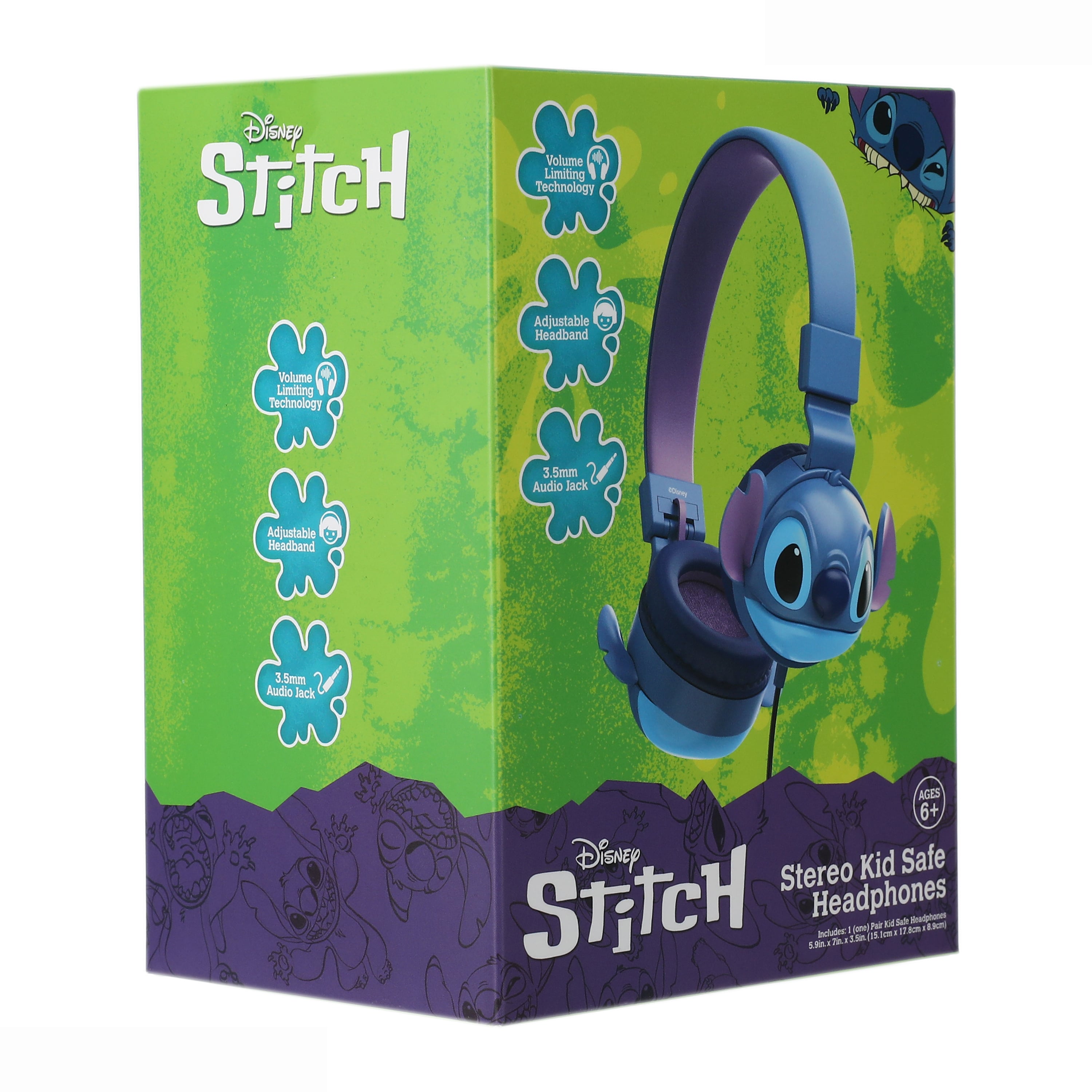 Audifonos Disney Stitch pa ninos con cable - Sonido brutal y seguro 6
