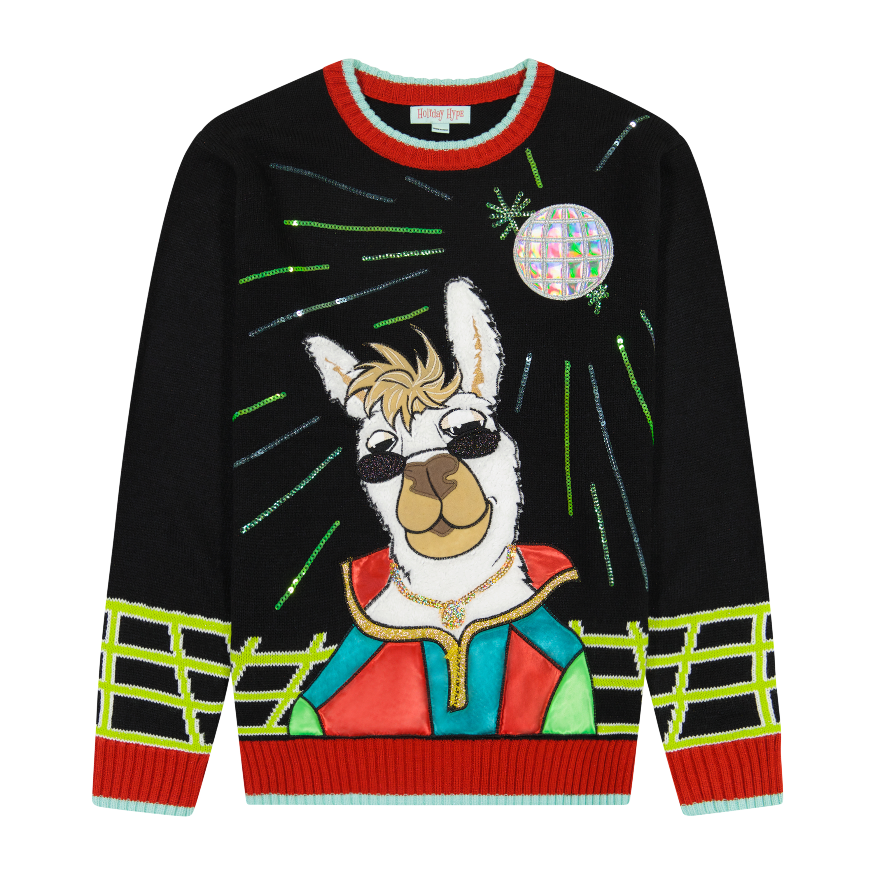 Disco Llama Holiday Sweater