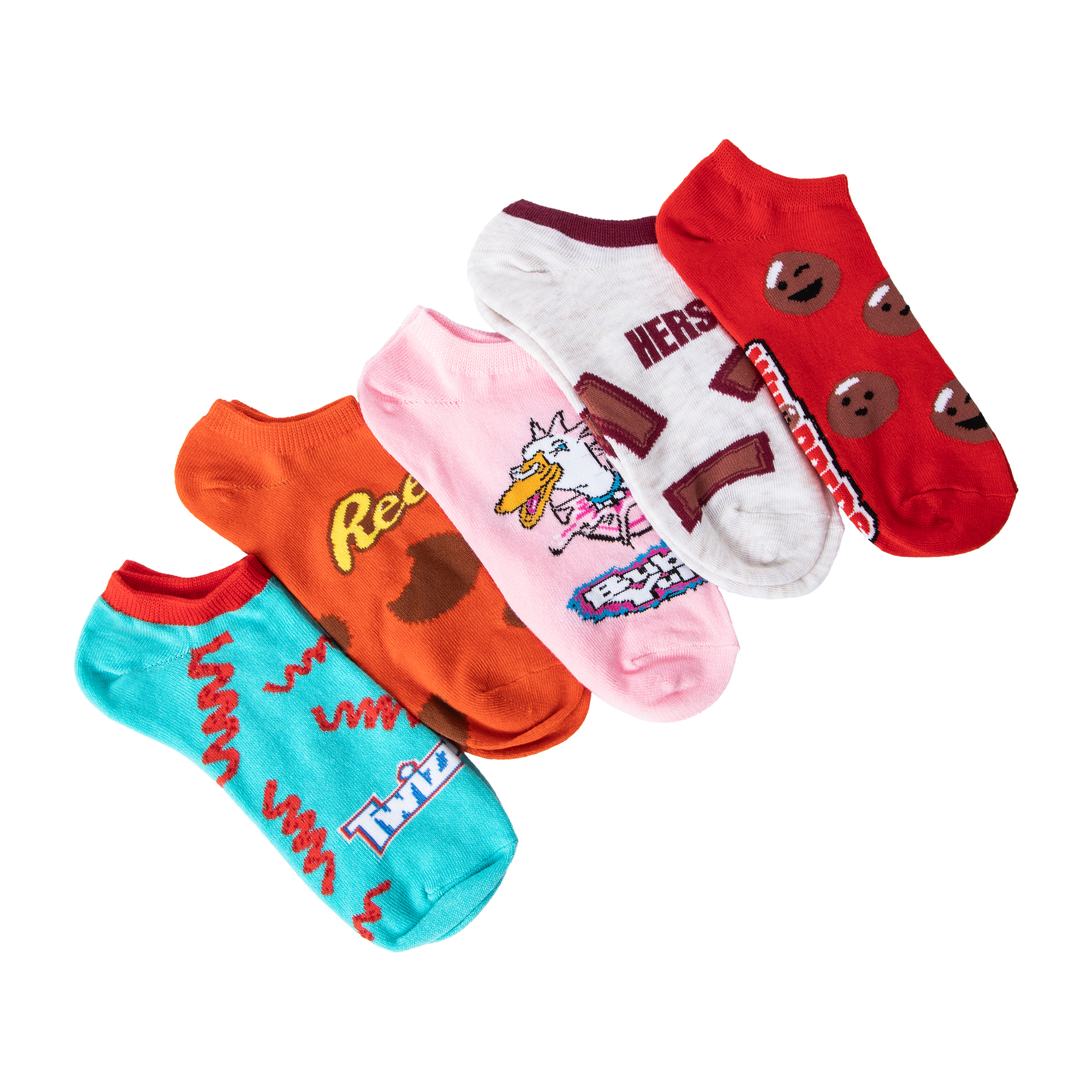 Branded No-Show Socks 5-Pack