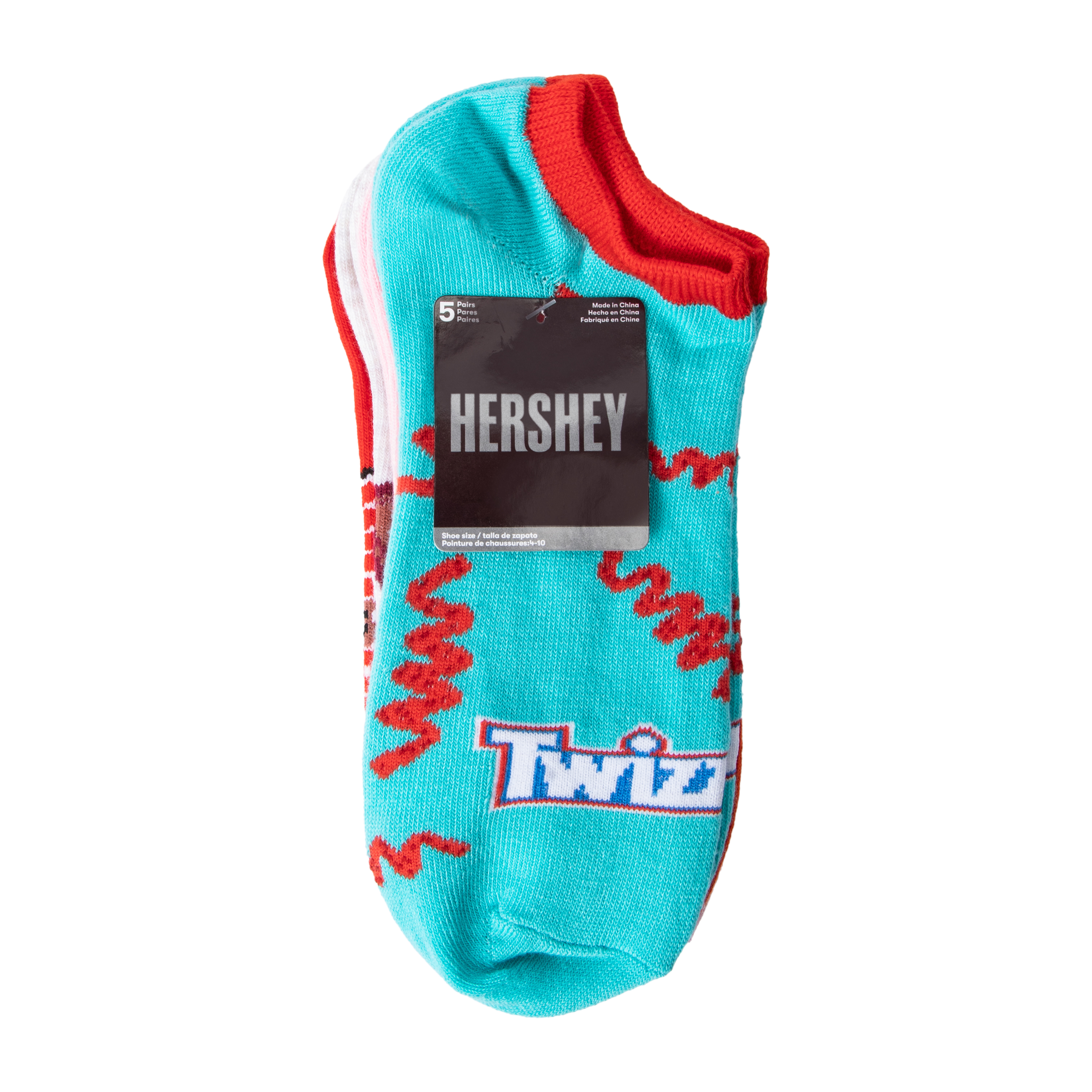 Branded No-Show Socks 5-Pack