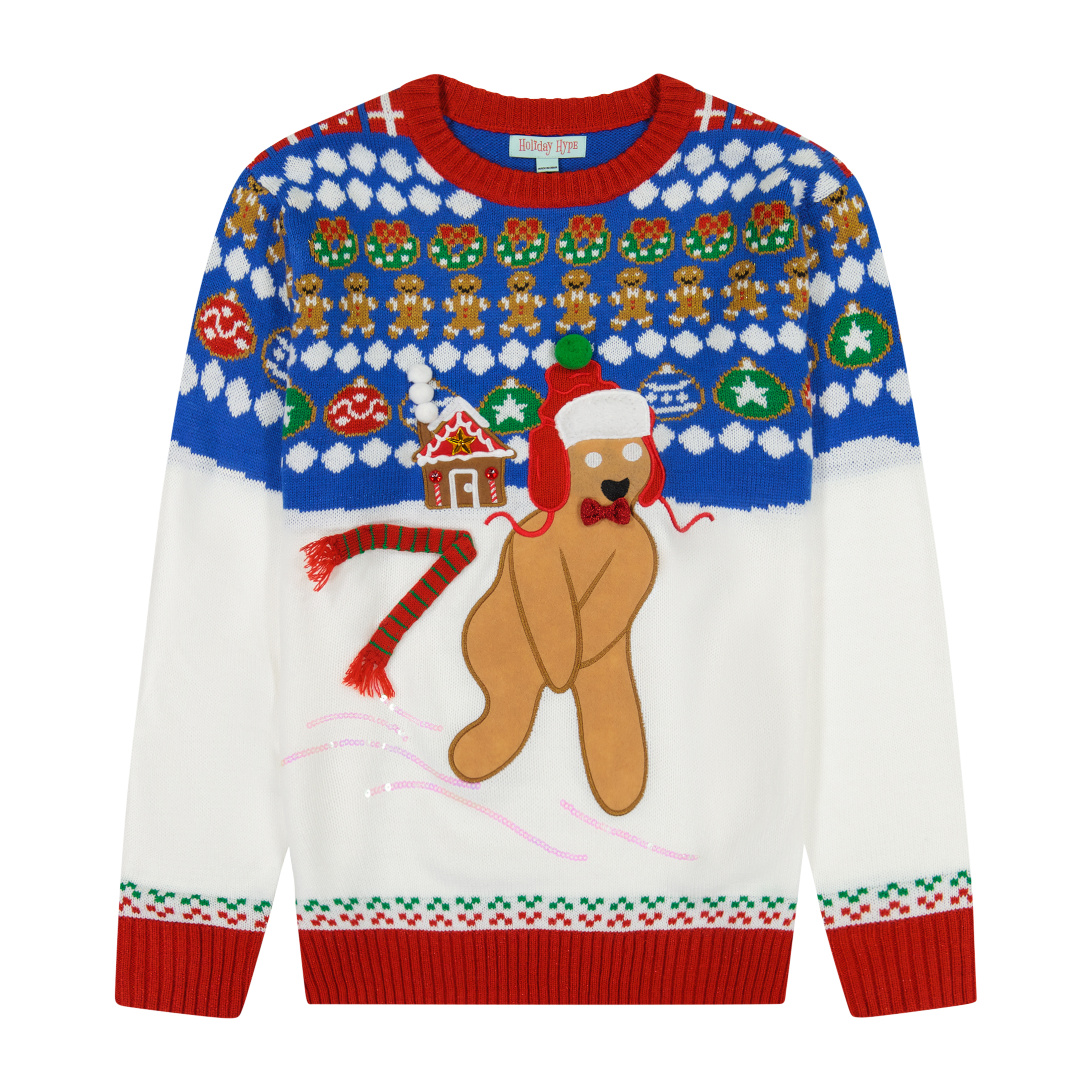 ''You Can't Catch Me, I'm The Gingerbread Man!'  Holiday Sweater