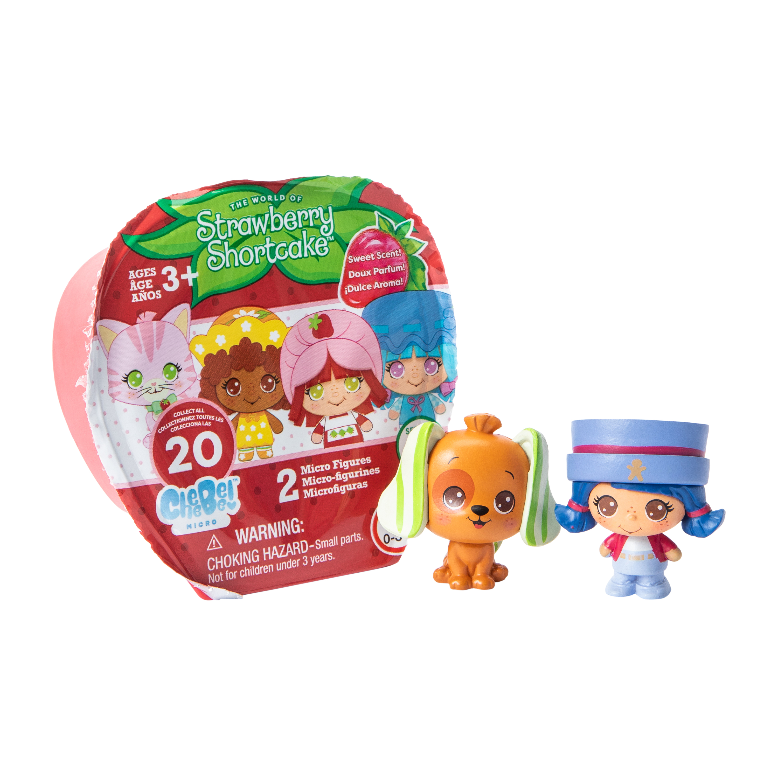 Strawberry Shortcake™ CheeBee!™ Micro Figures 2-Pack (Styles May Vary)