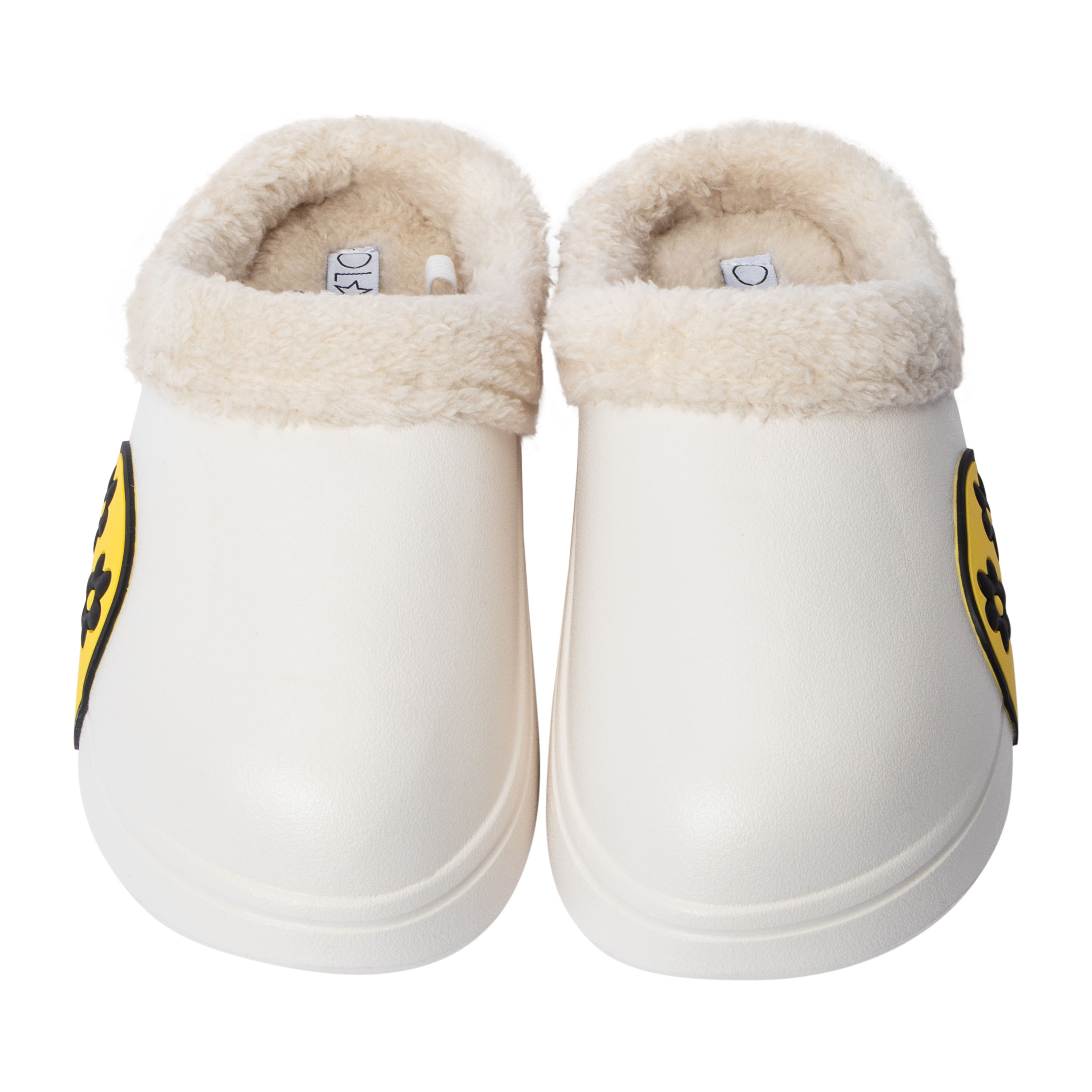 Love83 Ladies Decal Fluffy Clogs