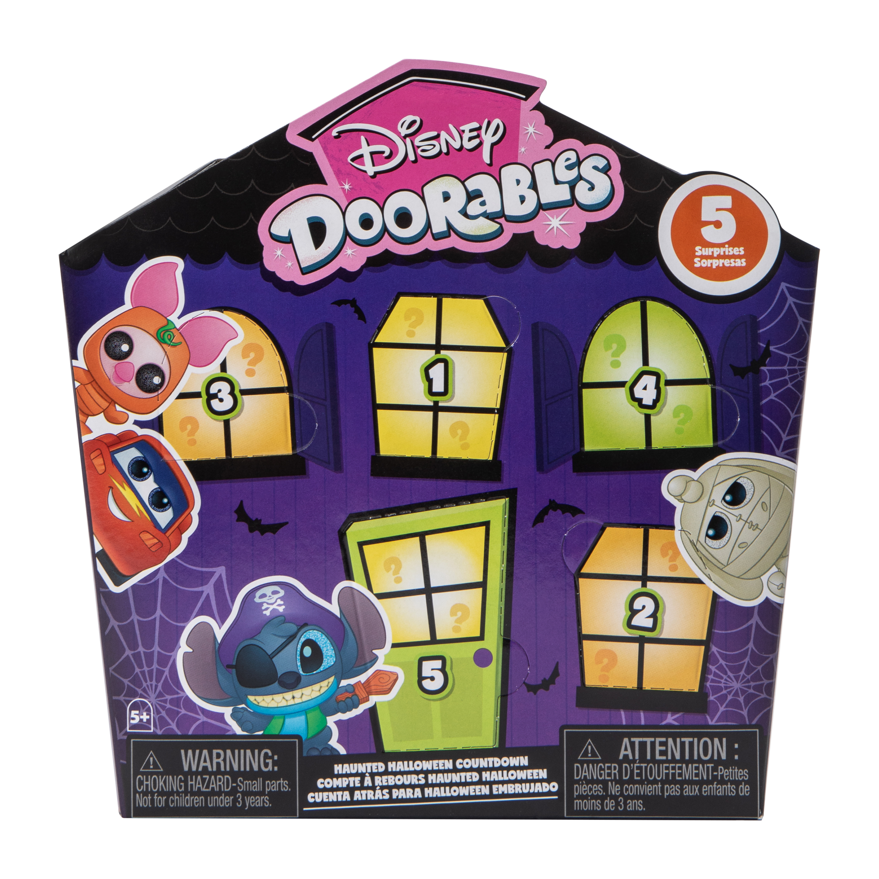 Disney Doorables Haunted Halloween Countdown 5-Pack (Styles May Vary)