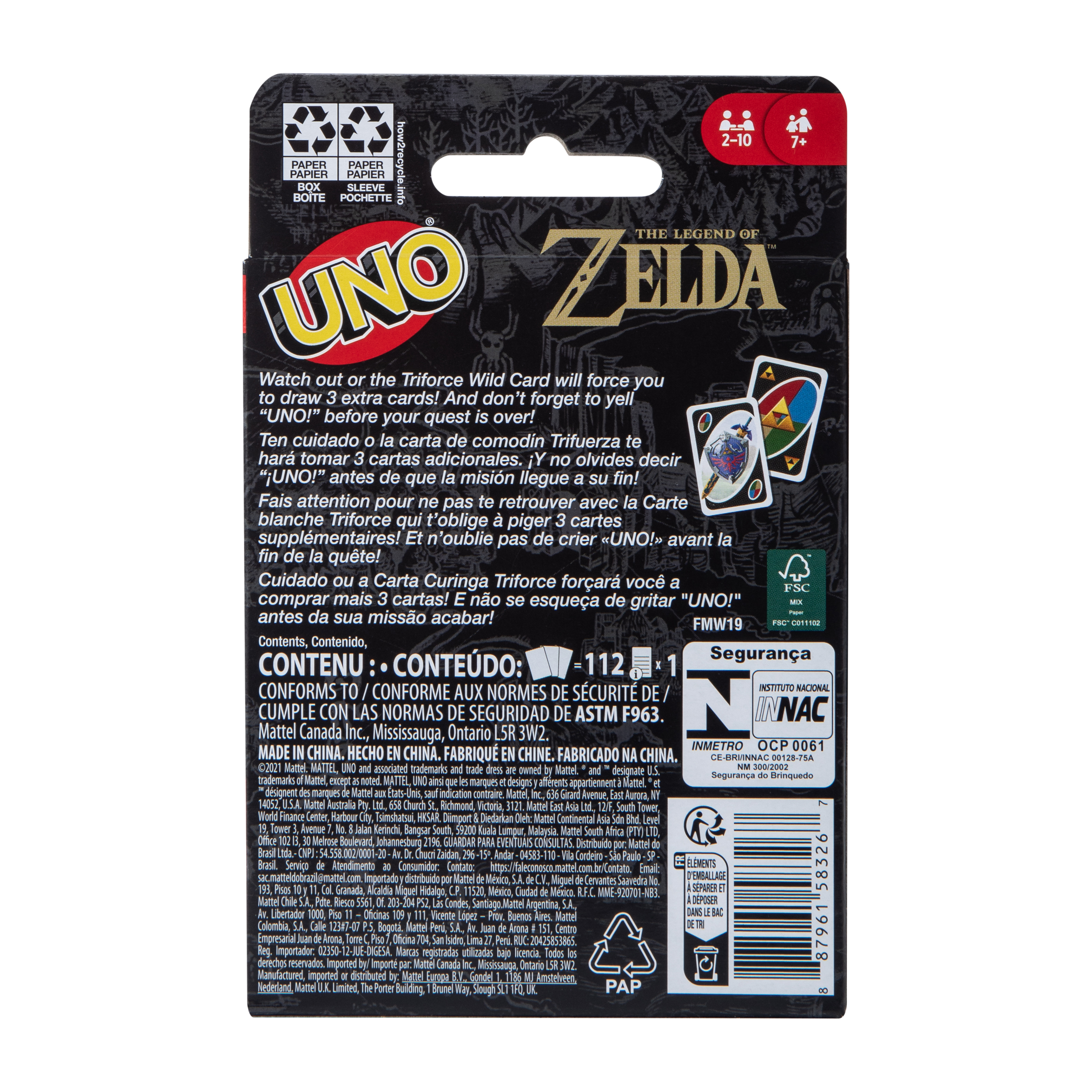 Uno® The Legend Of Zelda Card Game