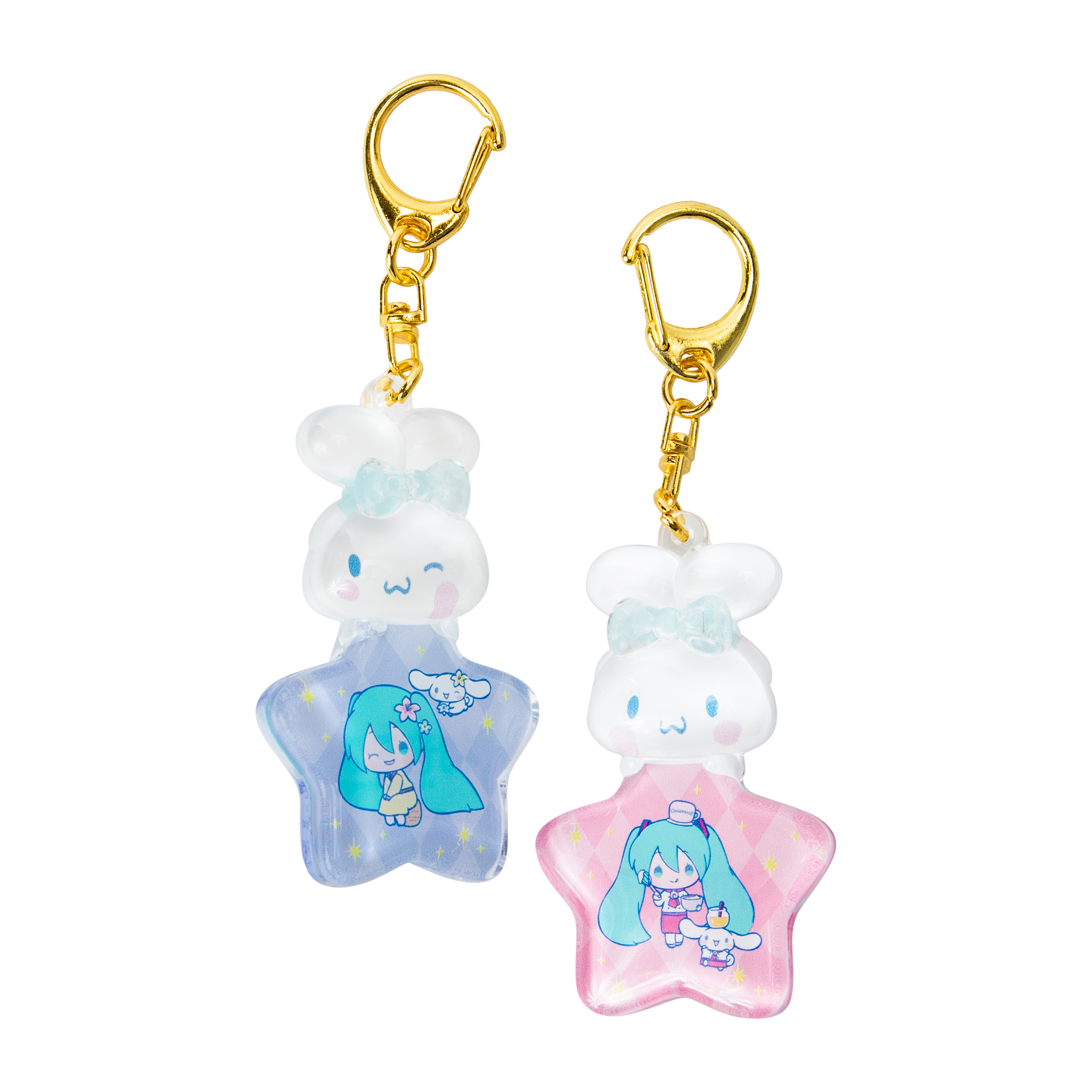 Hatsune Miku X Cinnamoroll™ Bling Bag Hanger Figure (Styles May Vary)