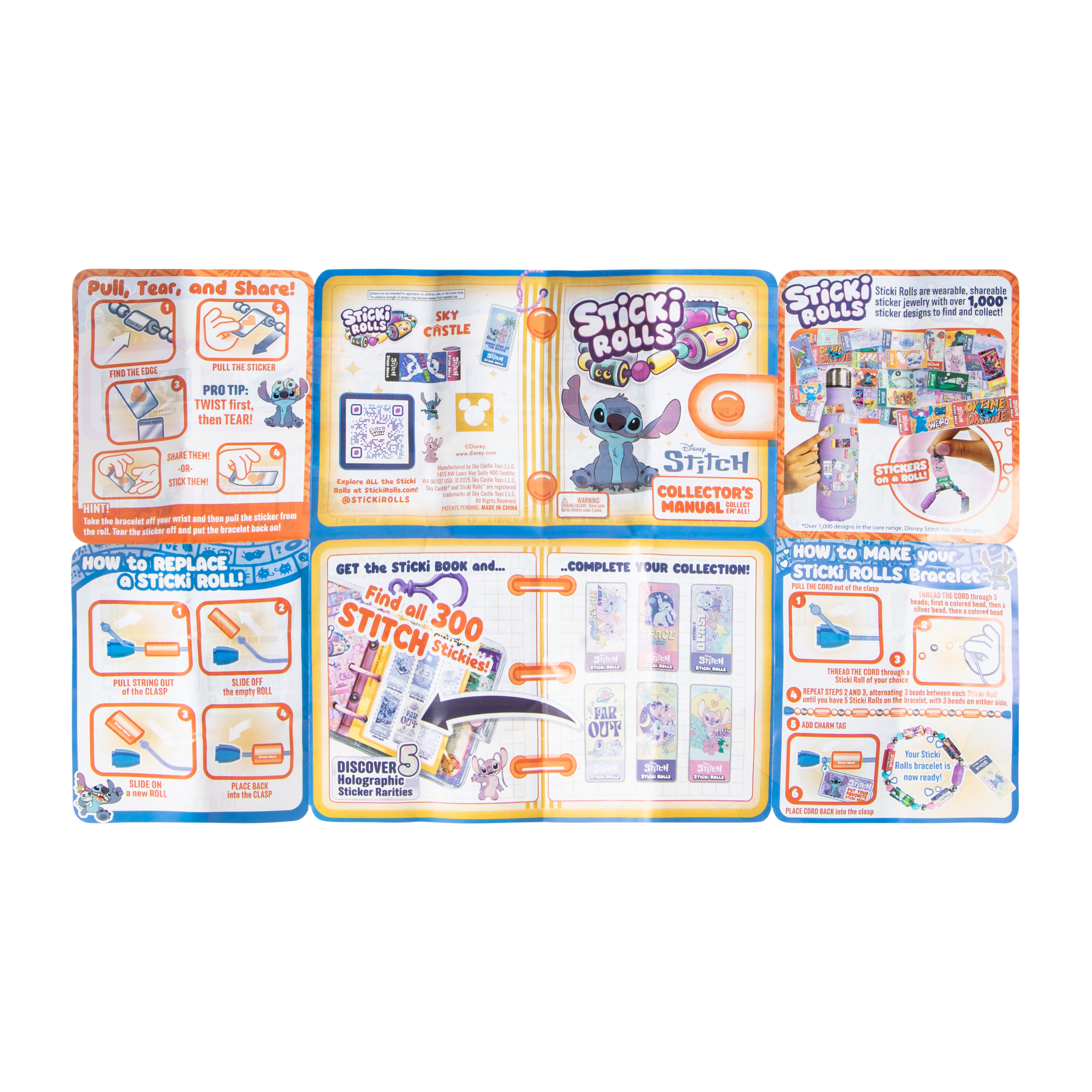 Disney Stitch Sticki Rolls