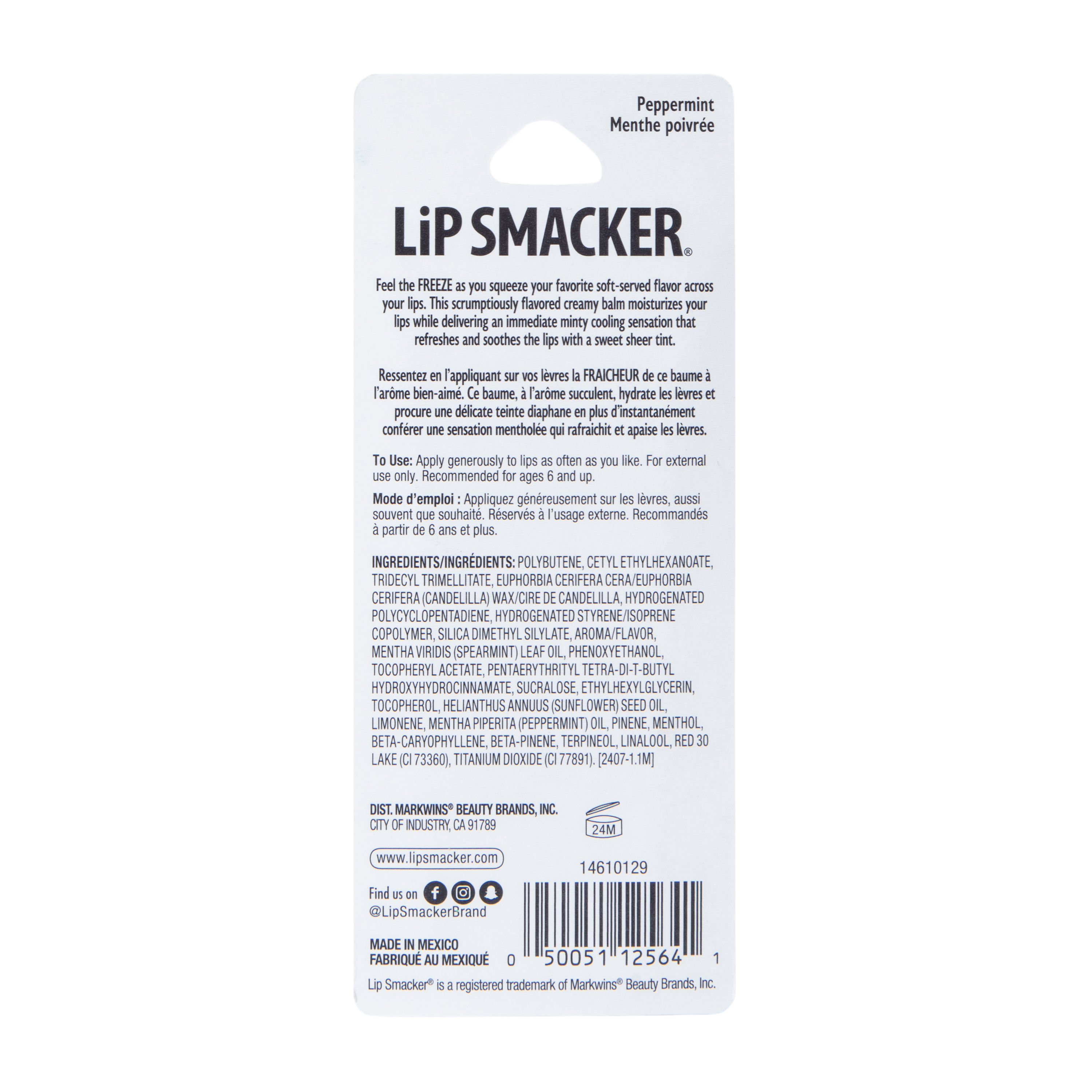 Lip Smacker® Ice Freeze Peppermint Lip Balm 0.4oz