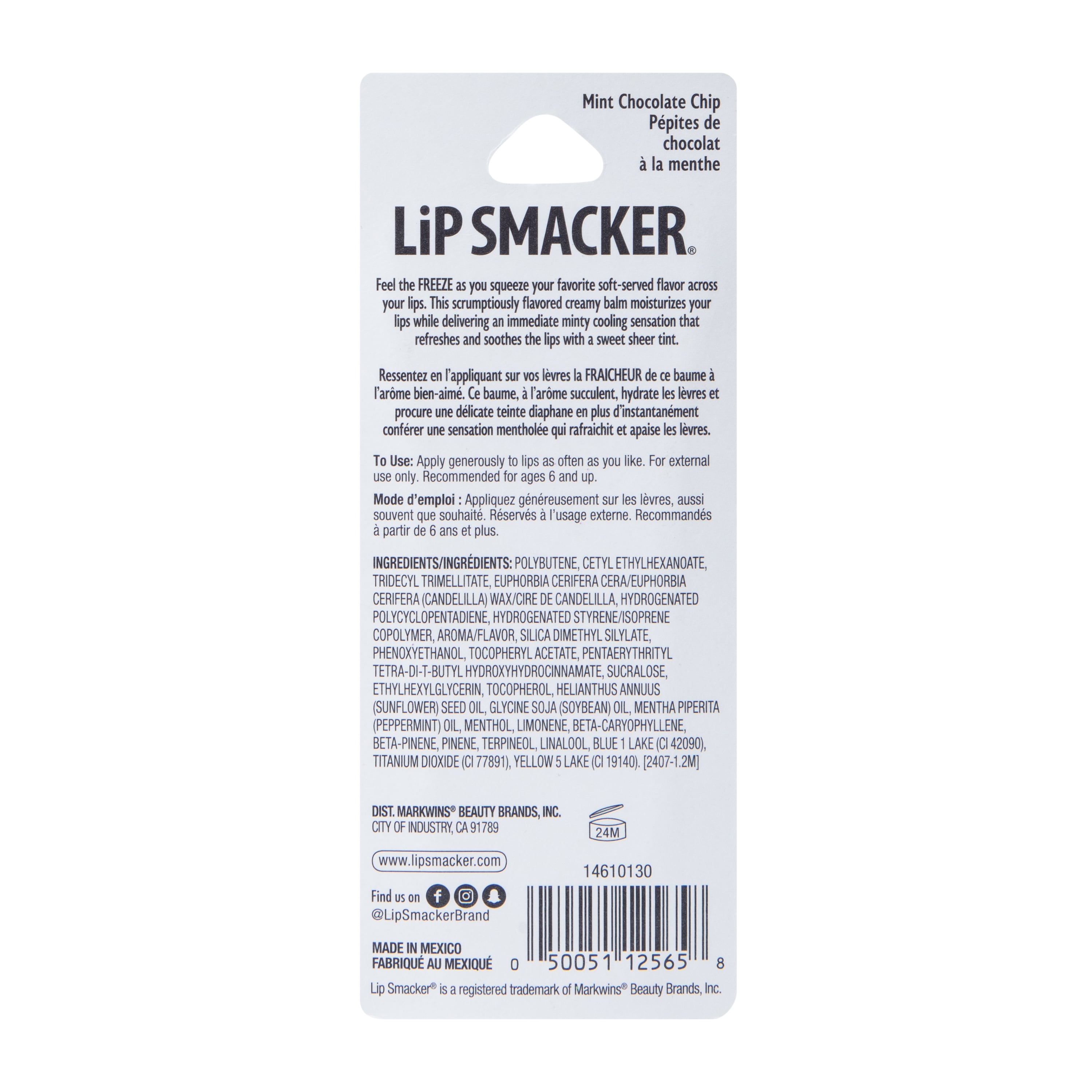 Lip Smacker® Ice Freeze Mint Chocolate Chip Lip Balm 0.4oz