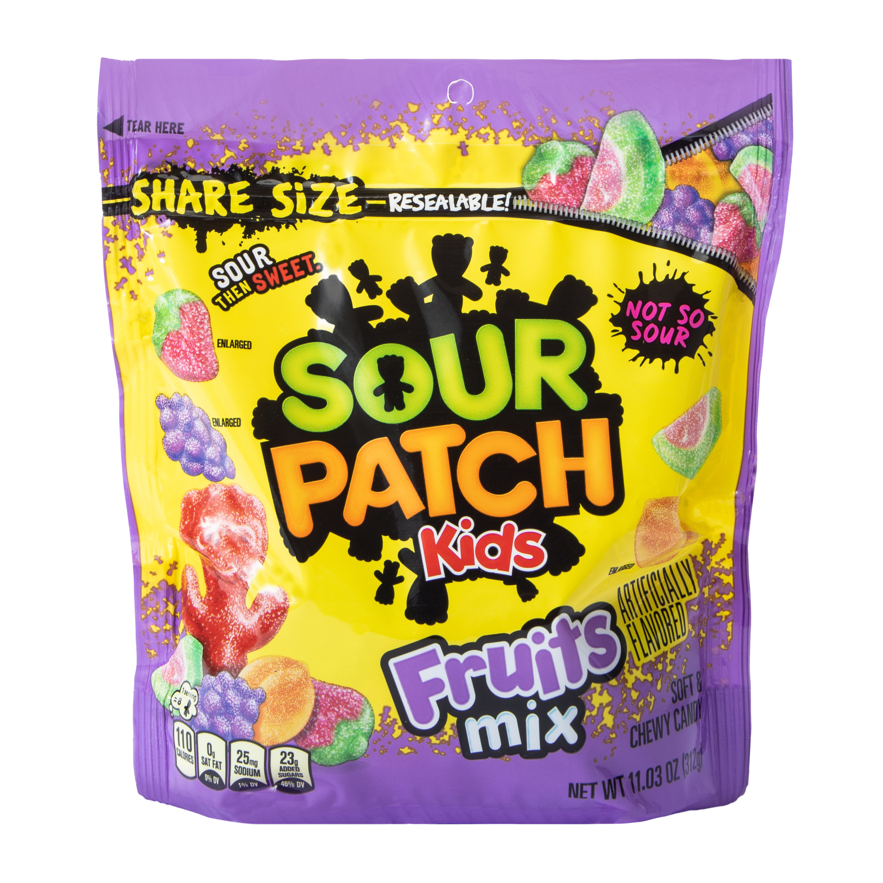 Sour Patch Kids Fruits Mix Soft & Chewy Candy 11.03 oz
