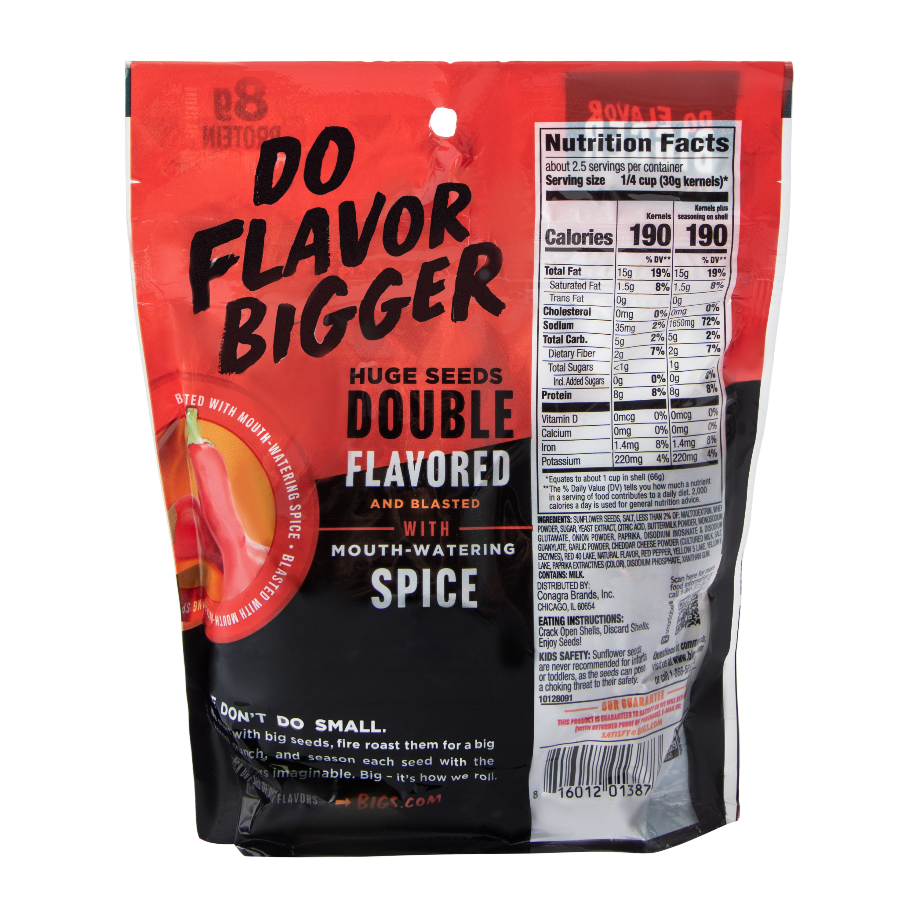 Bigs® Fire Flavored Sunflower Seeds 5.35oz
