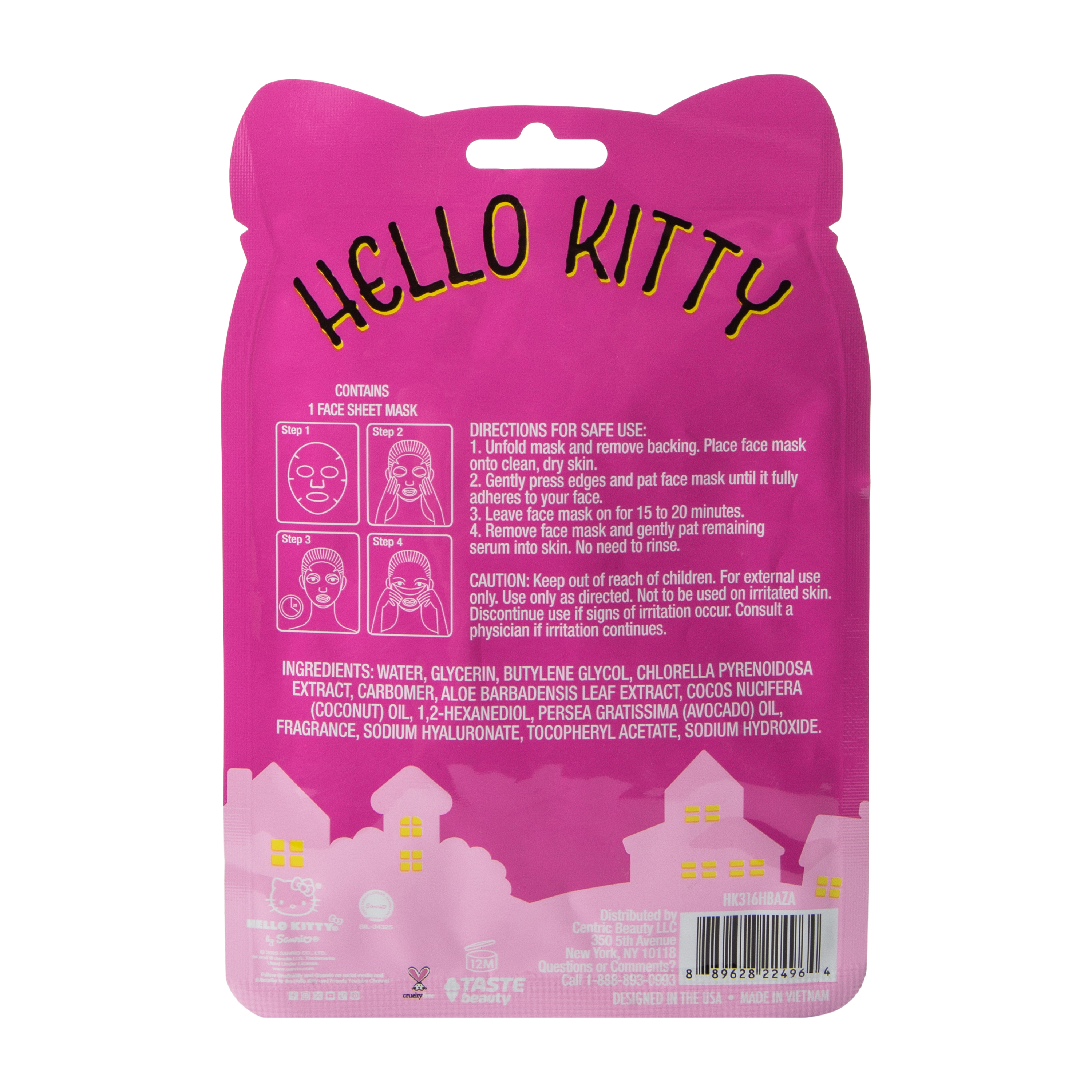 Hello Kitty® Watermelon Scented Face Mask 0.67oz