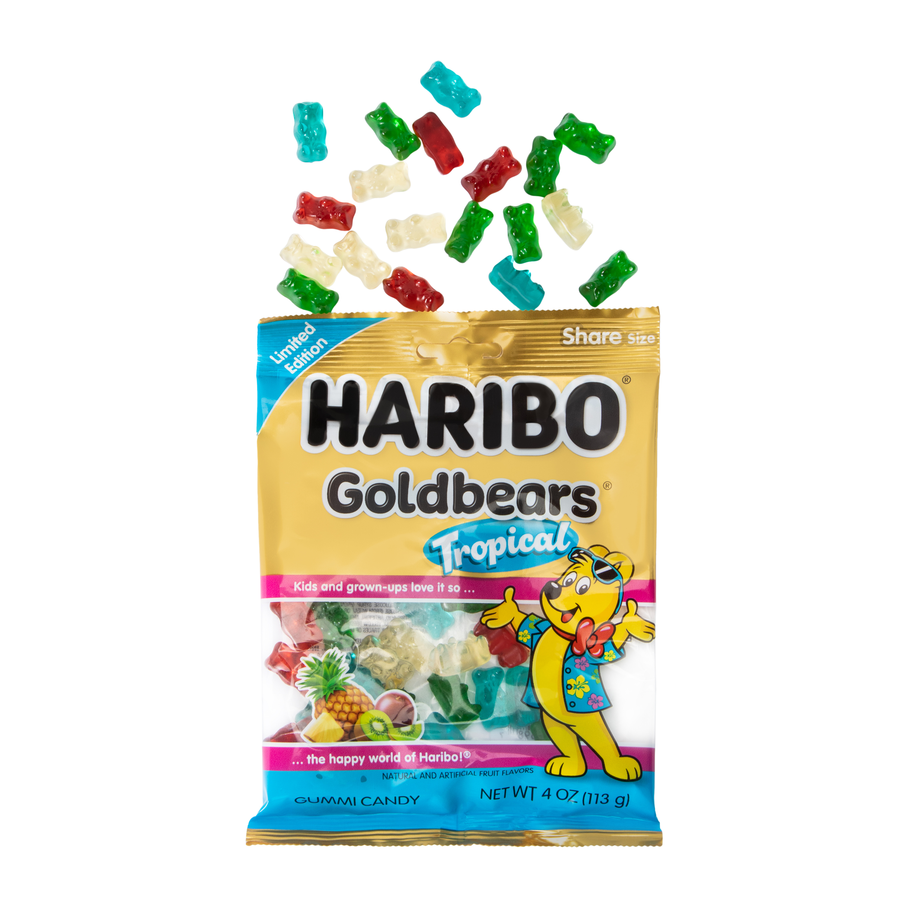 Haribo® Limited Edition Goldbears® Tropical Gummi Candy 4oz