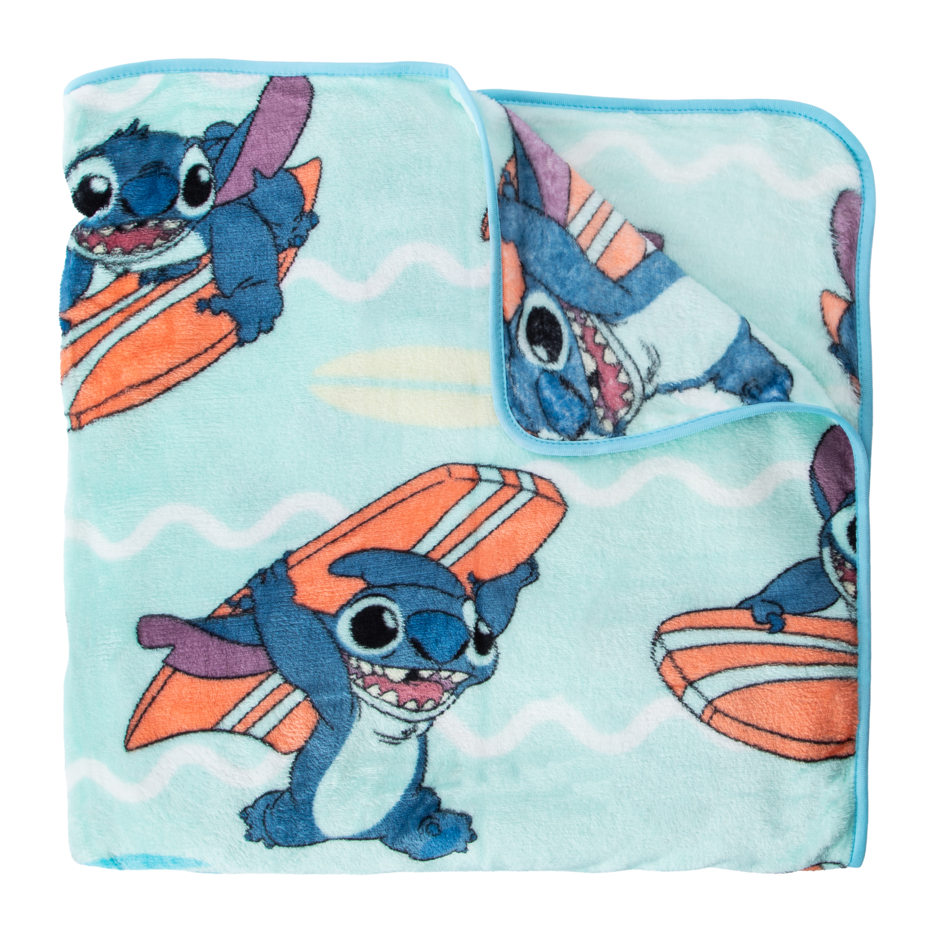 Disney Stitch Surf's Up Travel Blanket 40in x 50in