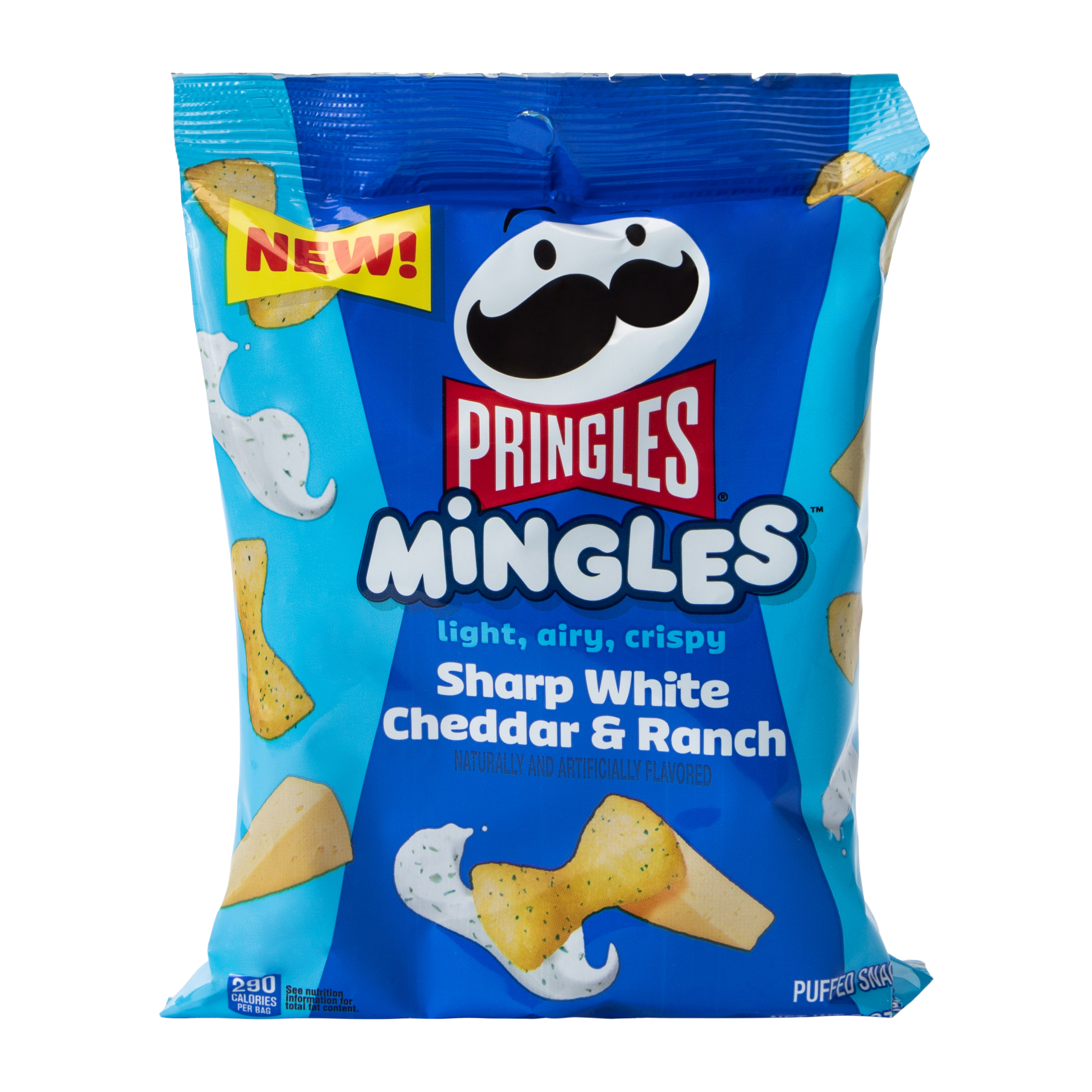 Pringles® Mingles™ Sharp White Cheddar & Ranch Crips 2oz