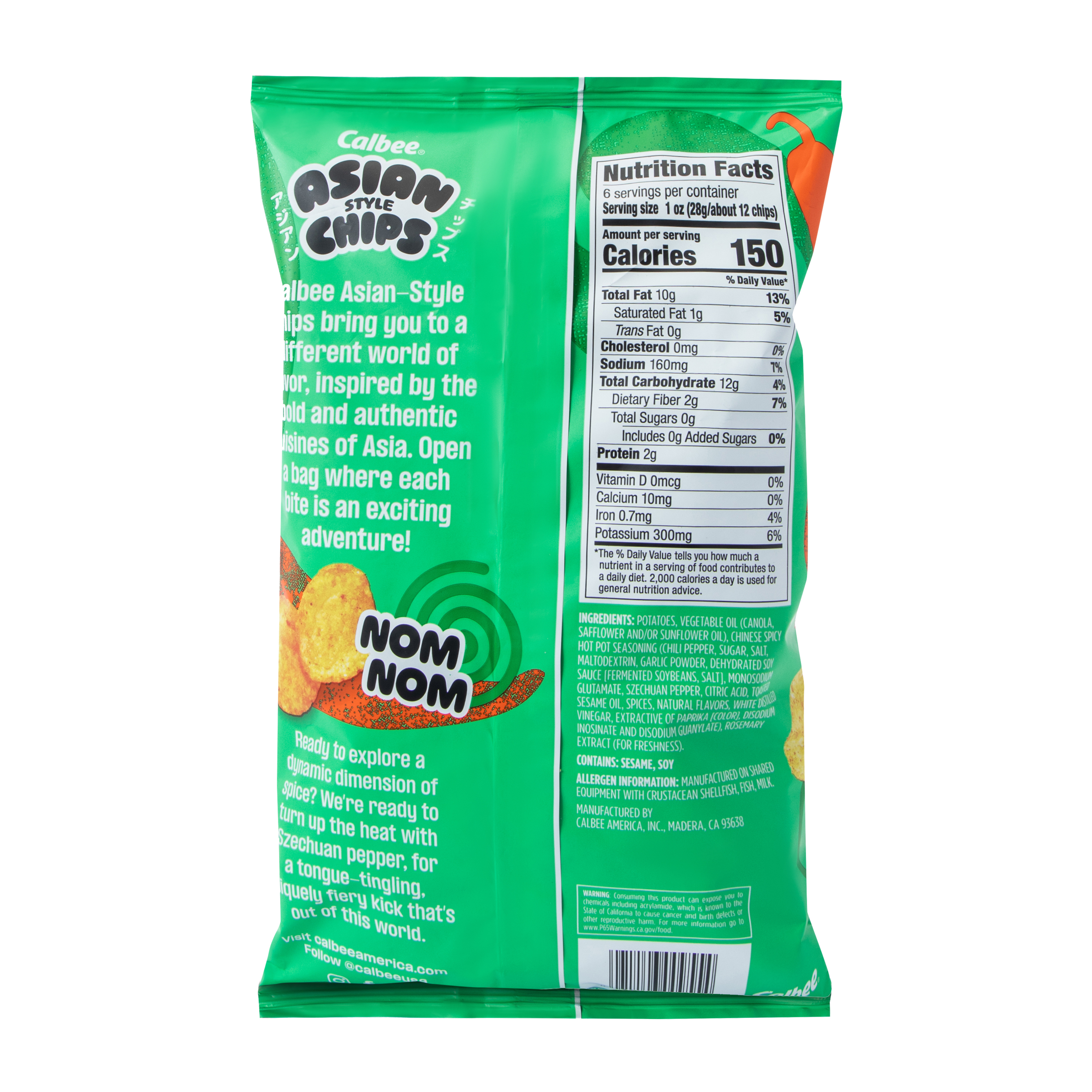 Calbee® Chinese Style Spicy Hot Pot Potato Chips 6oz