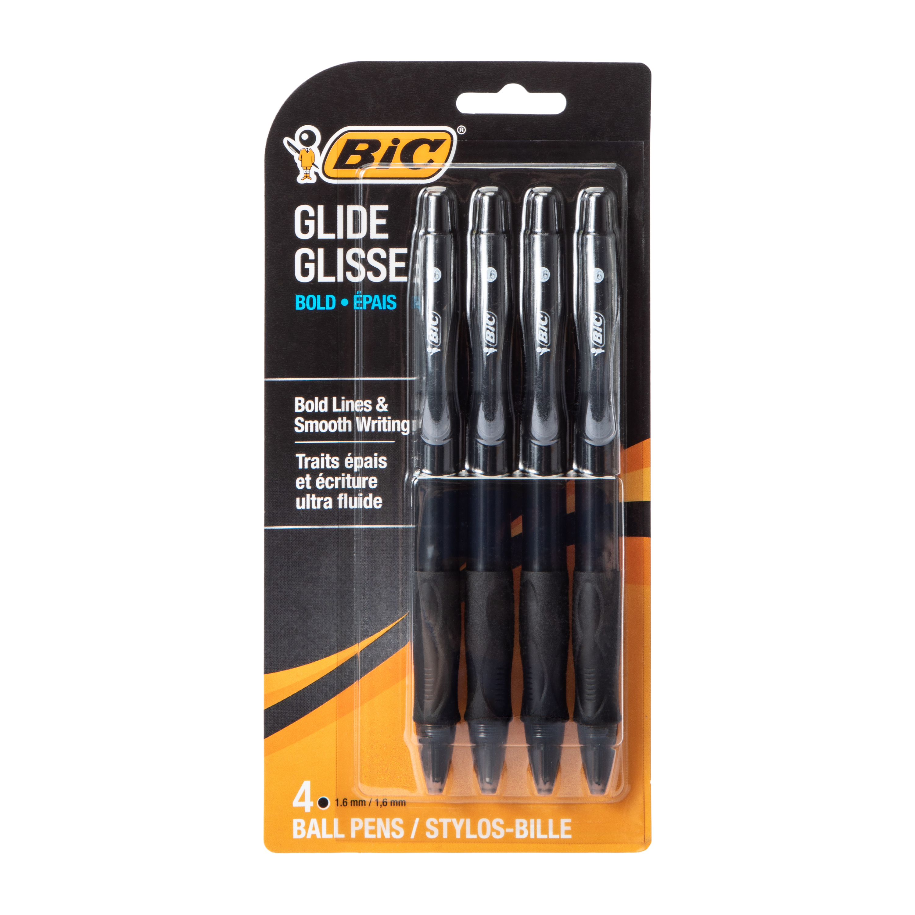 Bic® Glide Bold Ball Pens 4-Pack