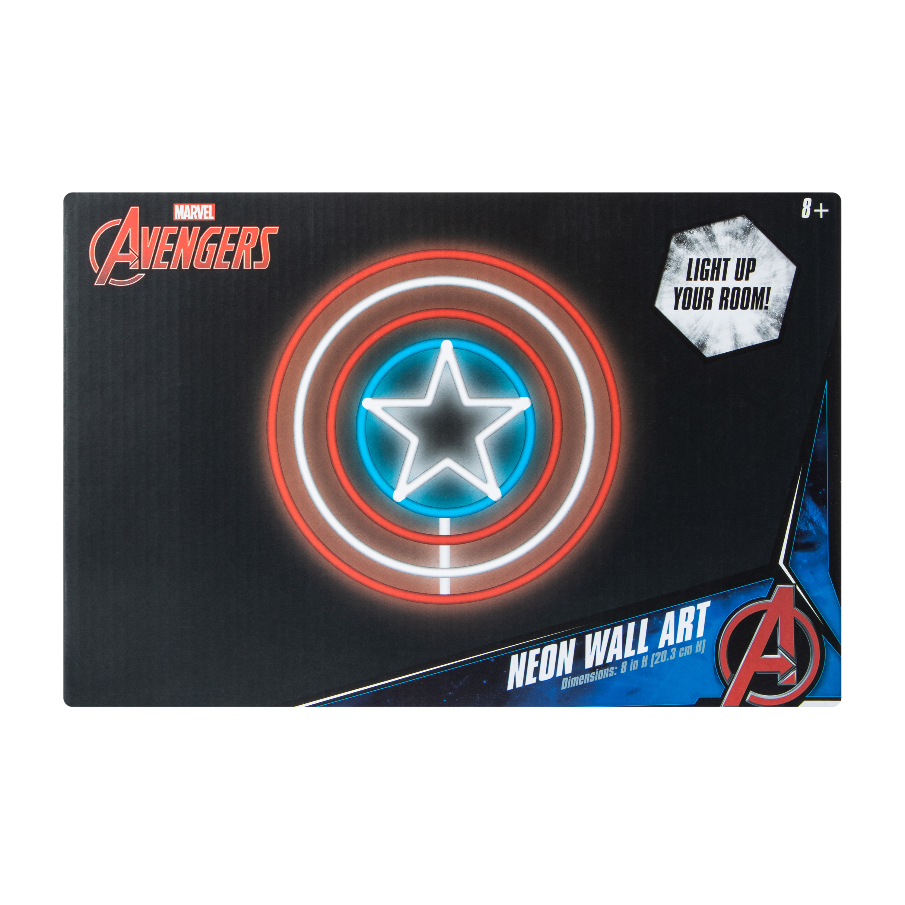 Marvel Avengers Captain America Neon Wall Art