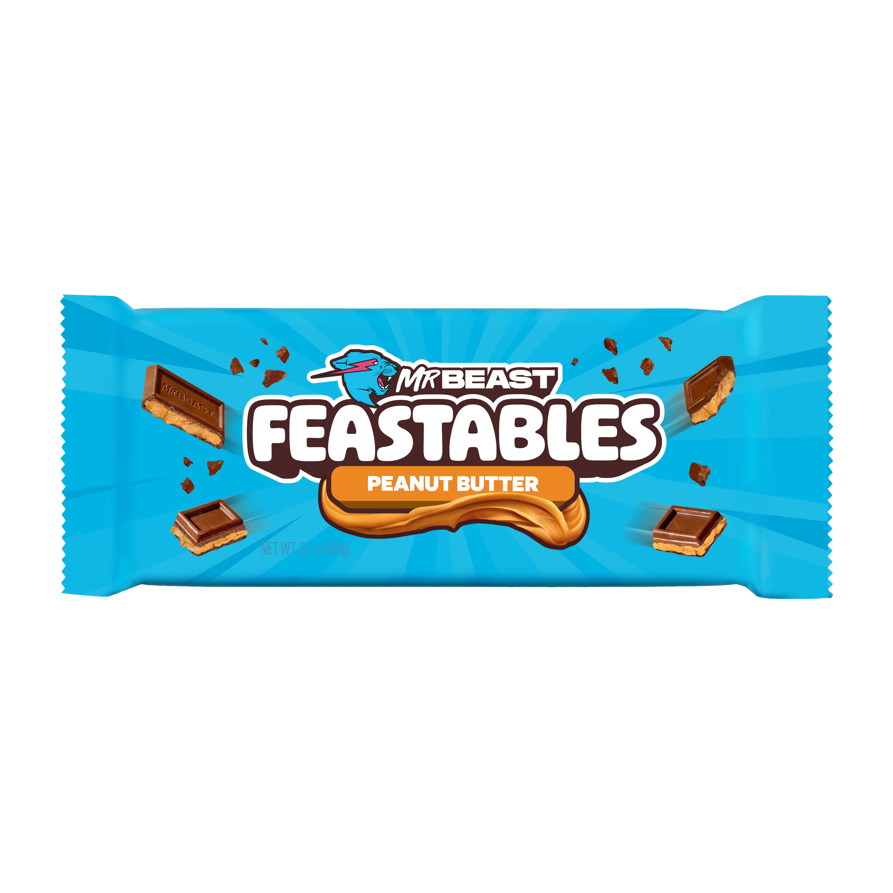 Mr. Beast Feastables Peanut Butter 2.1oz