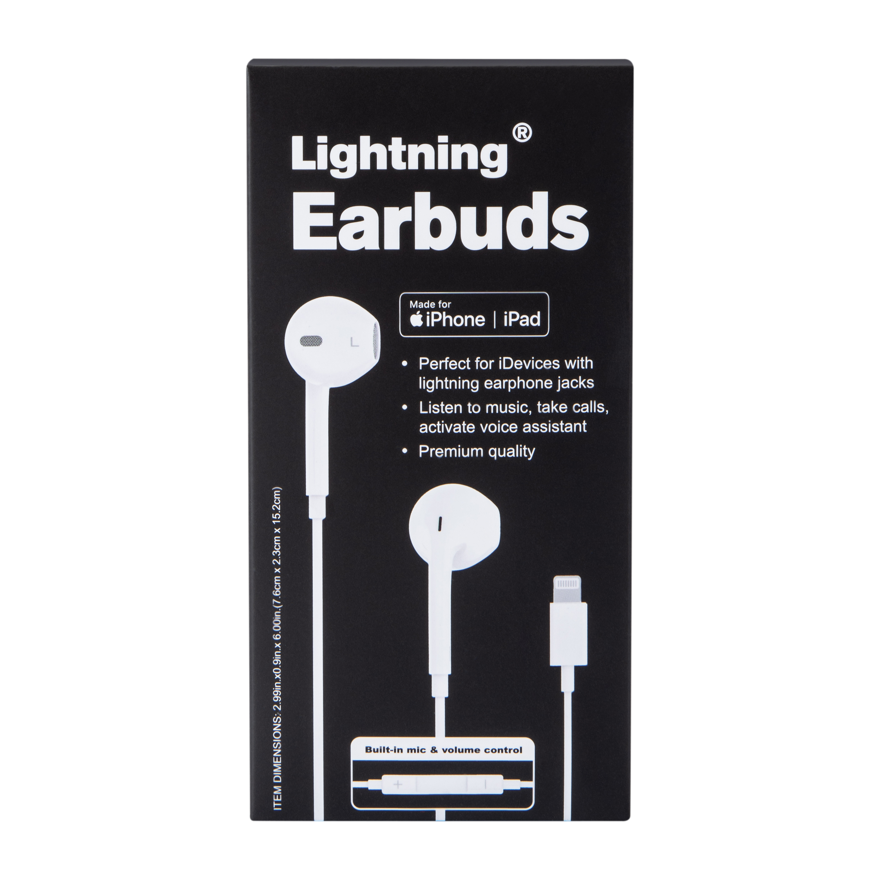 Lightning® Wired Earbuds For iPhone & iPad