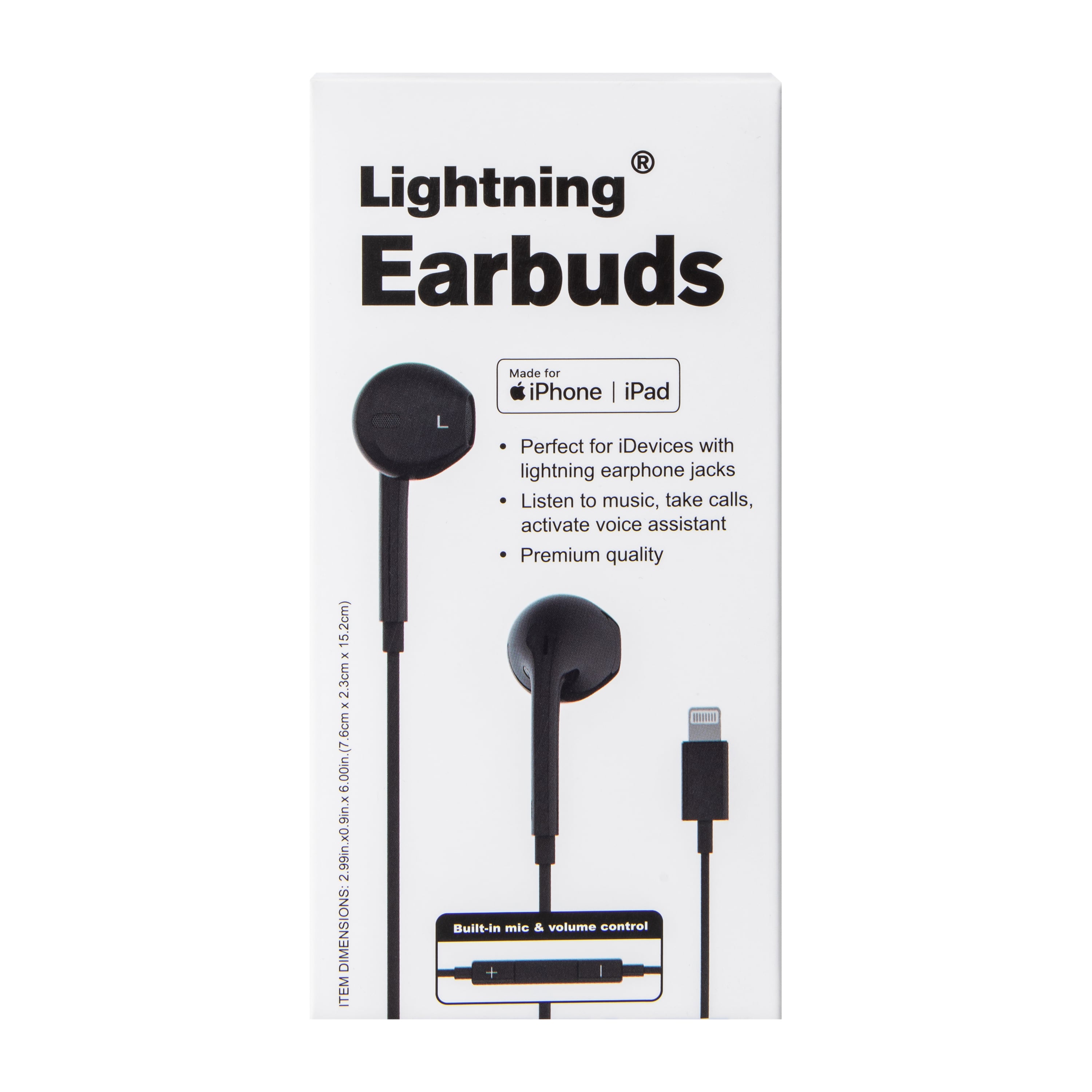 Lightning® Wired Earbuds For iPhone & iPad