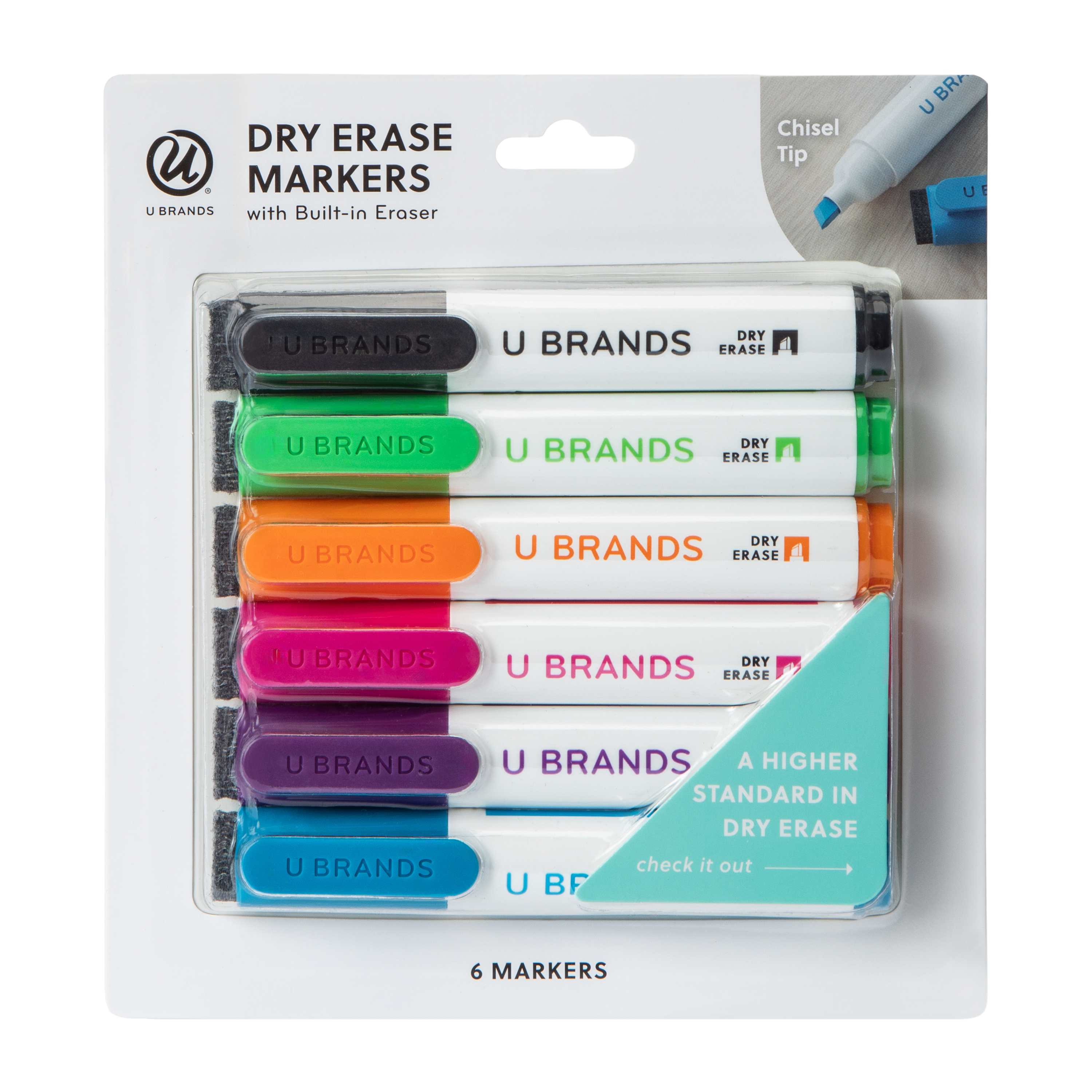 Dry Erase Markers 6-Count