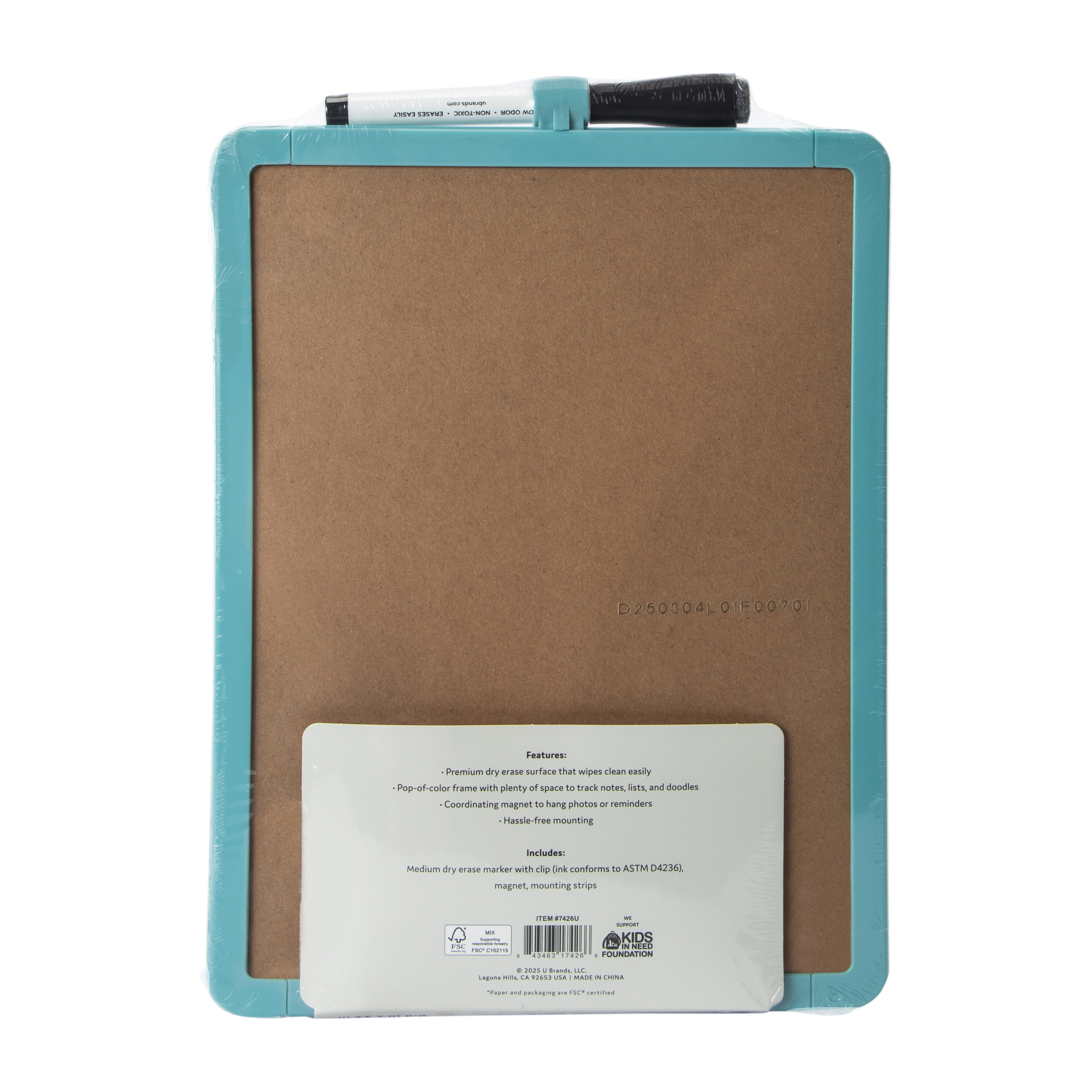 Contempo Dry Erase Board 8.5inx11in
