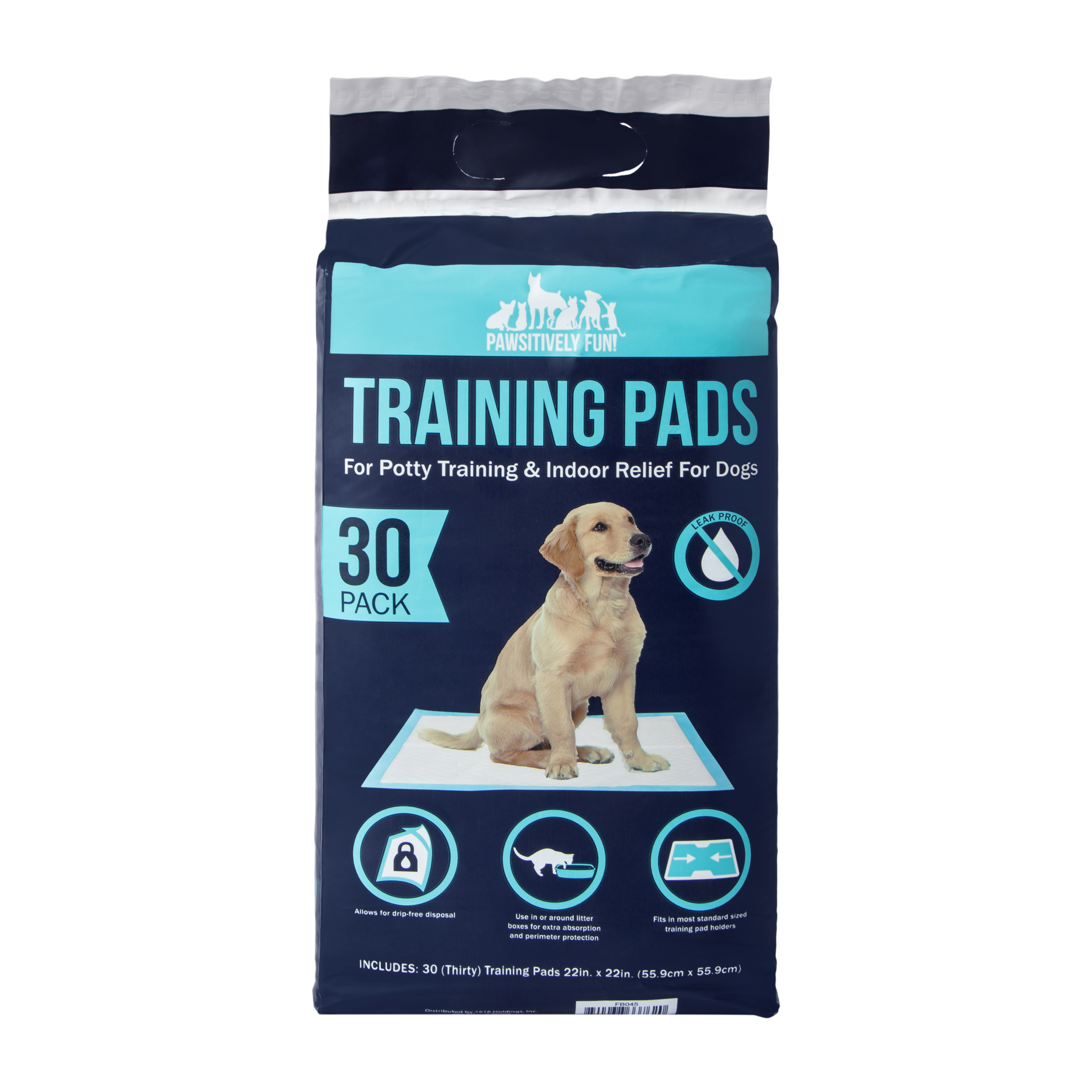 Pawsitively Fun! Pet Training Pads 30-Count