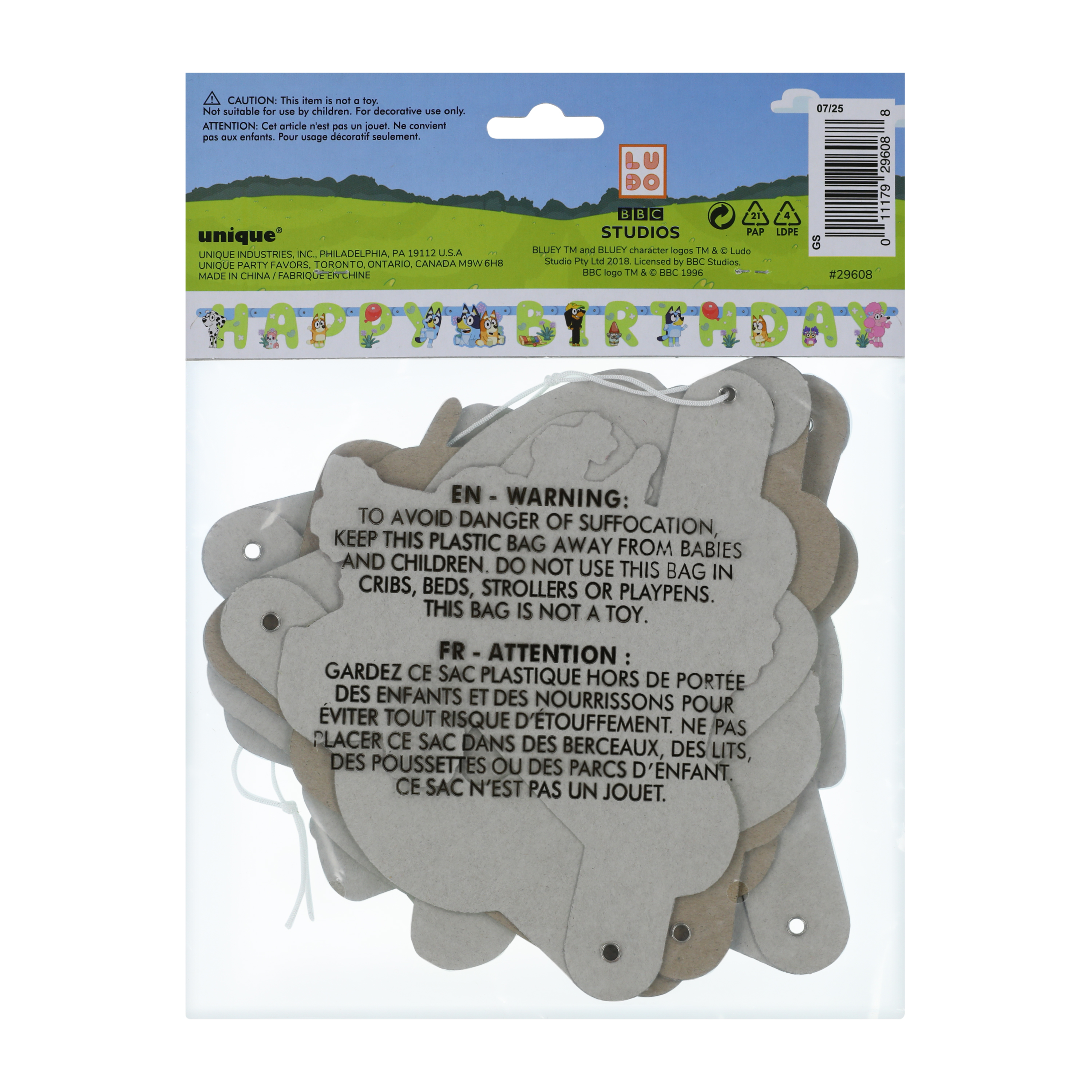 Bluey™ Birthday Banner 6ft.