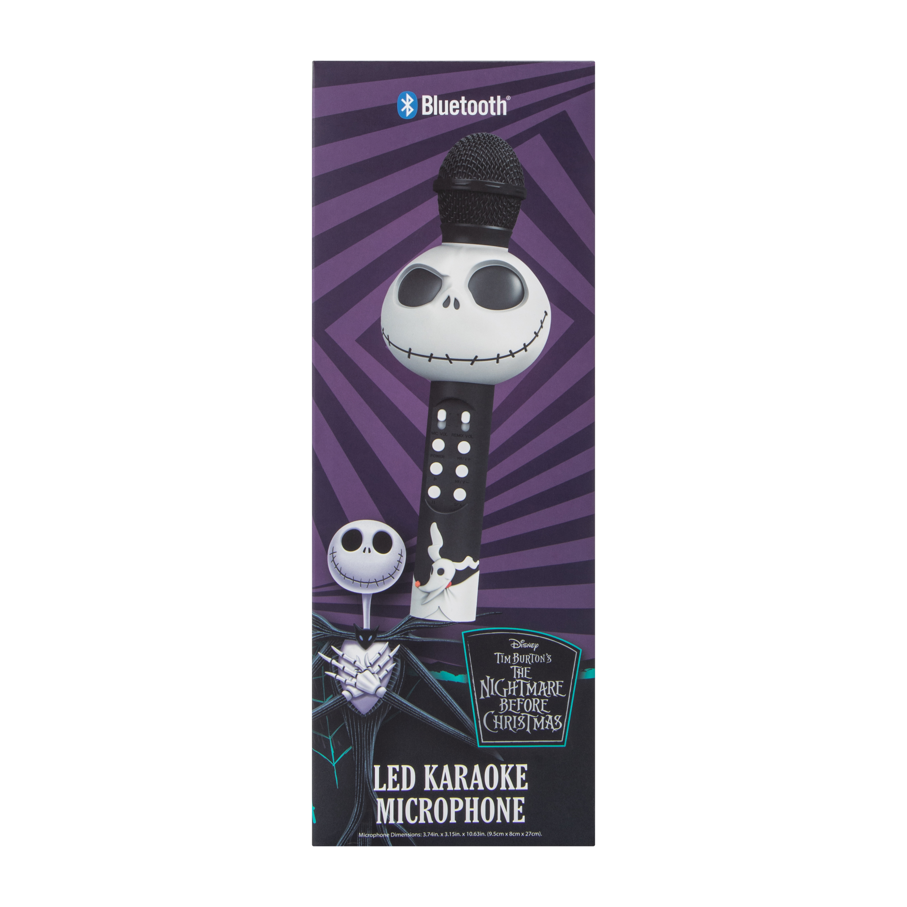 Disney Tim Burton's The Nightmare Before Christmas LED Karaoke Microphone