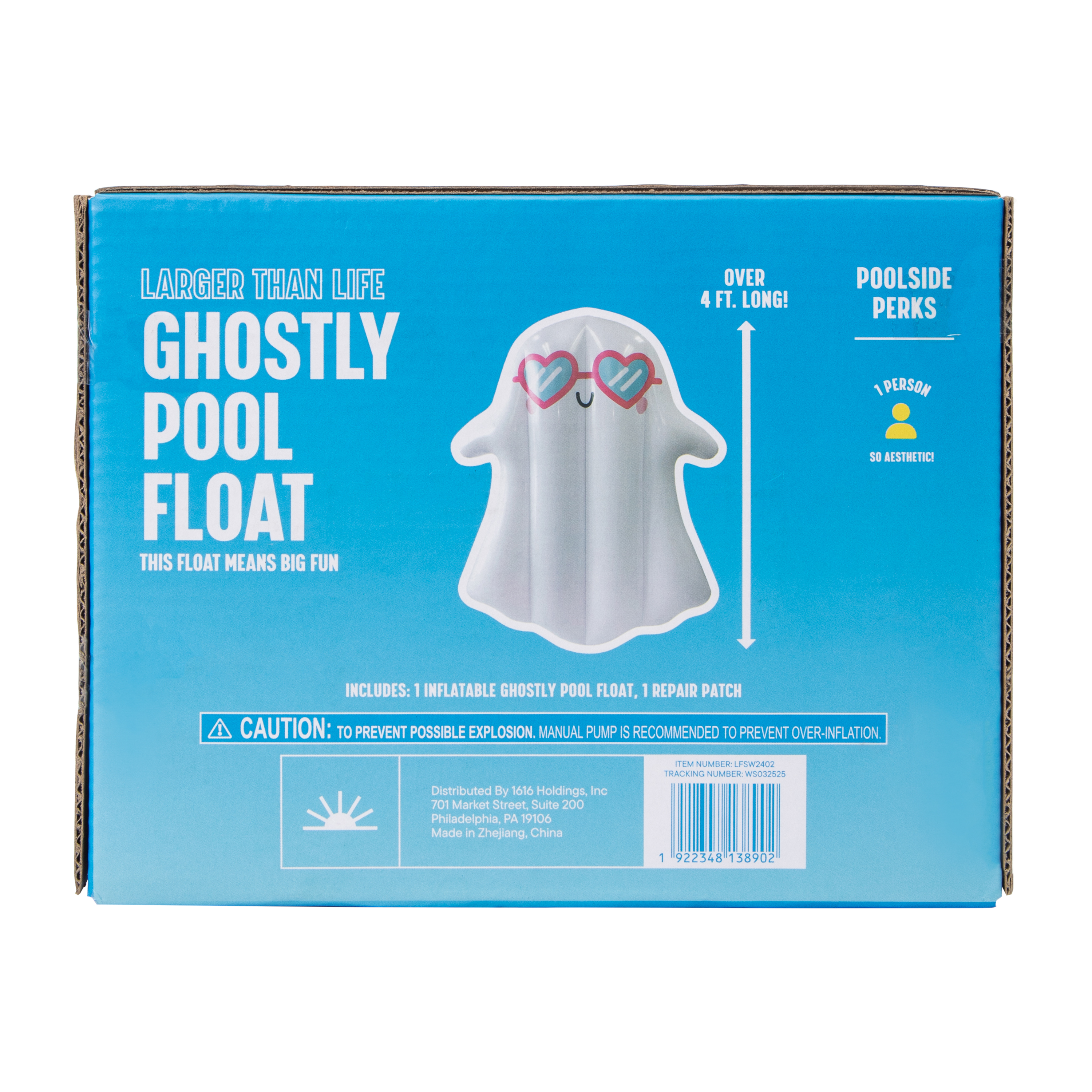 Ghost With Sunglasses Inflatable Pool Float