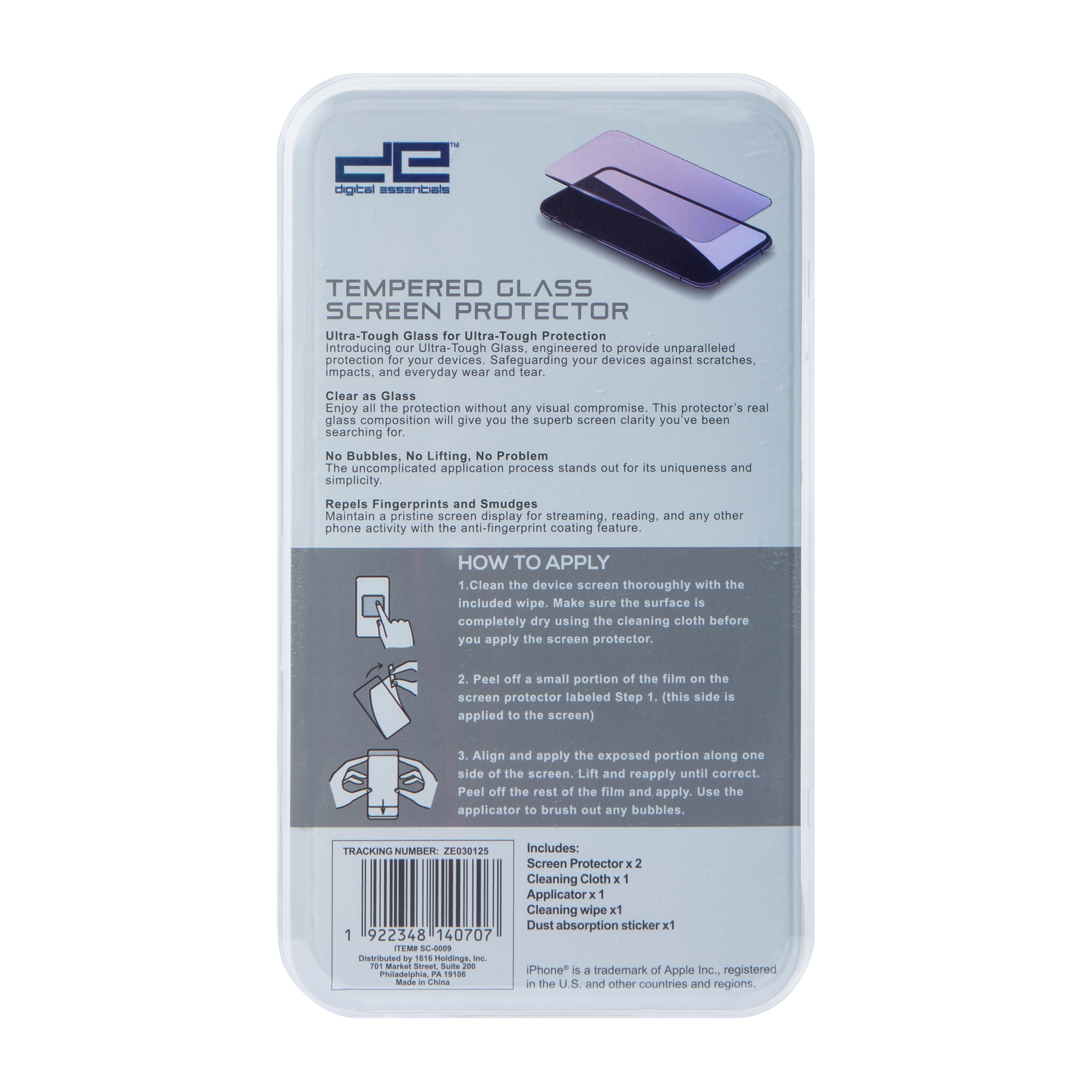iPhone 16 Pro Max® Tempered Glass Screen Protector 2-Pack