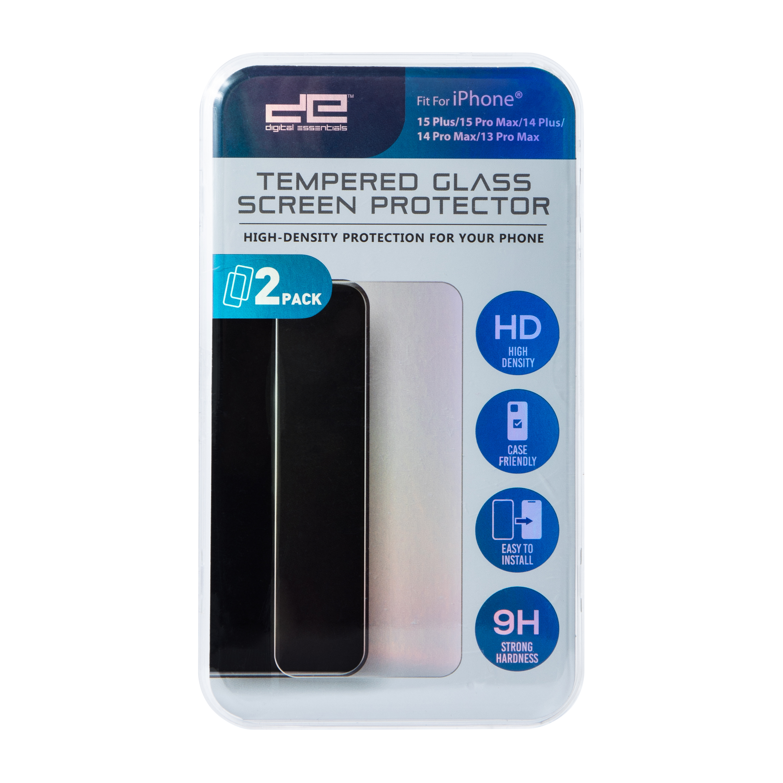 iPhone 15 Plus® HD Clarity Tempered Glass 2-Pack