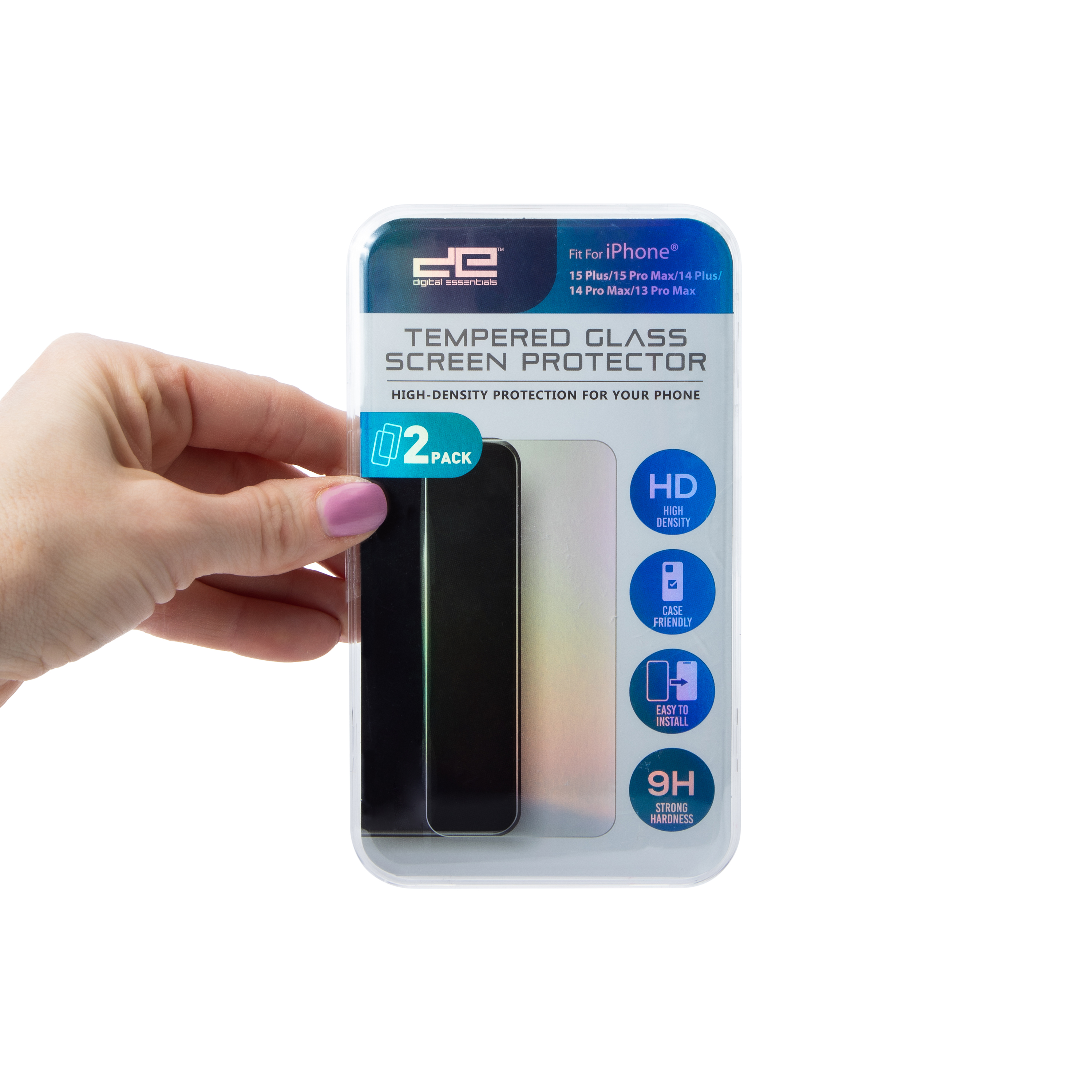 iPhone 15 Plus® HD Clarity Tempered Glass 2-Pack