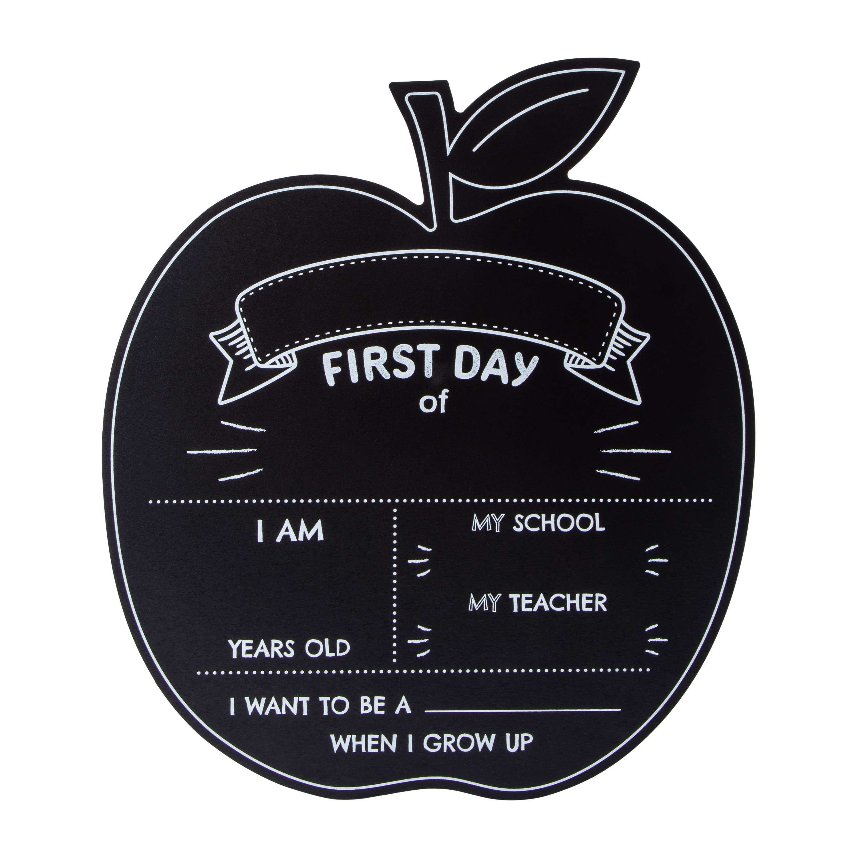 U Brands® First Day Of School Chalkboard 11inx12.5in