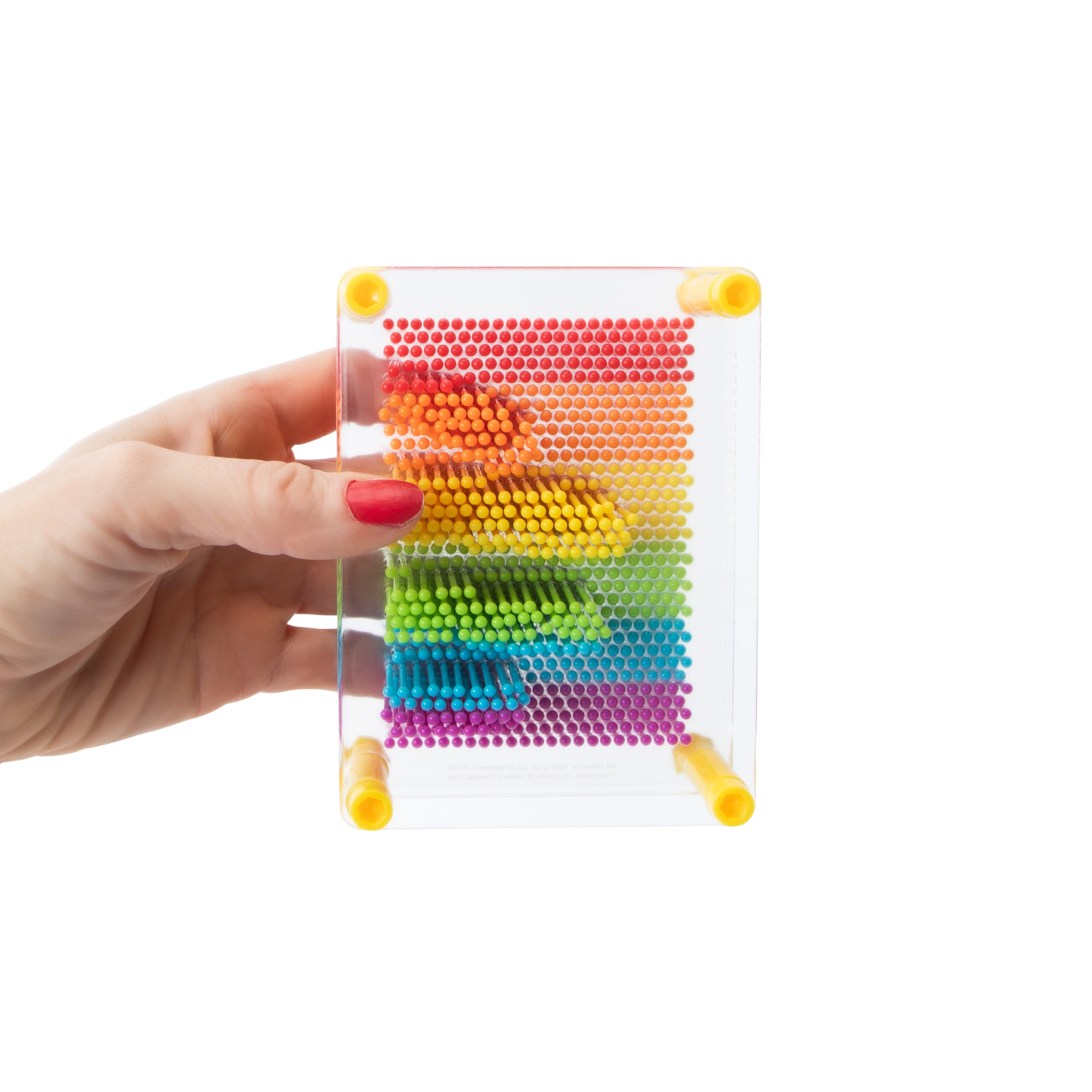 Tobar Rainbow Pin Art: Giocattolo Da Scrivania Retrò Con 700 Spilli Colorati, Impronte 3D, Per Bambini E Adulti