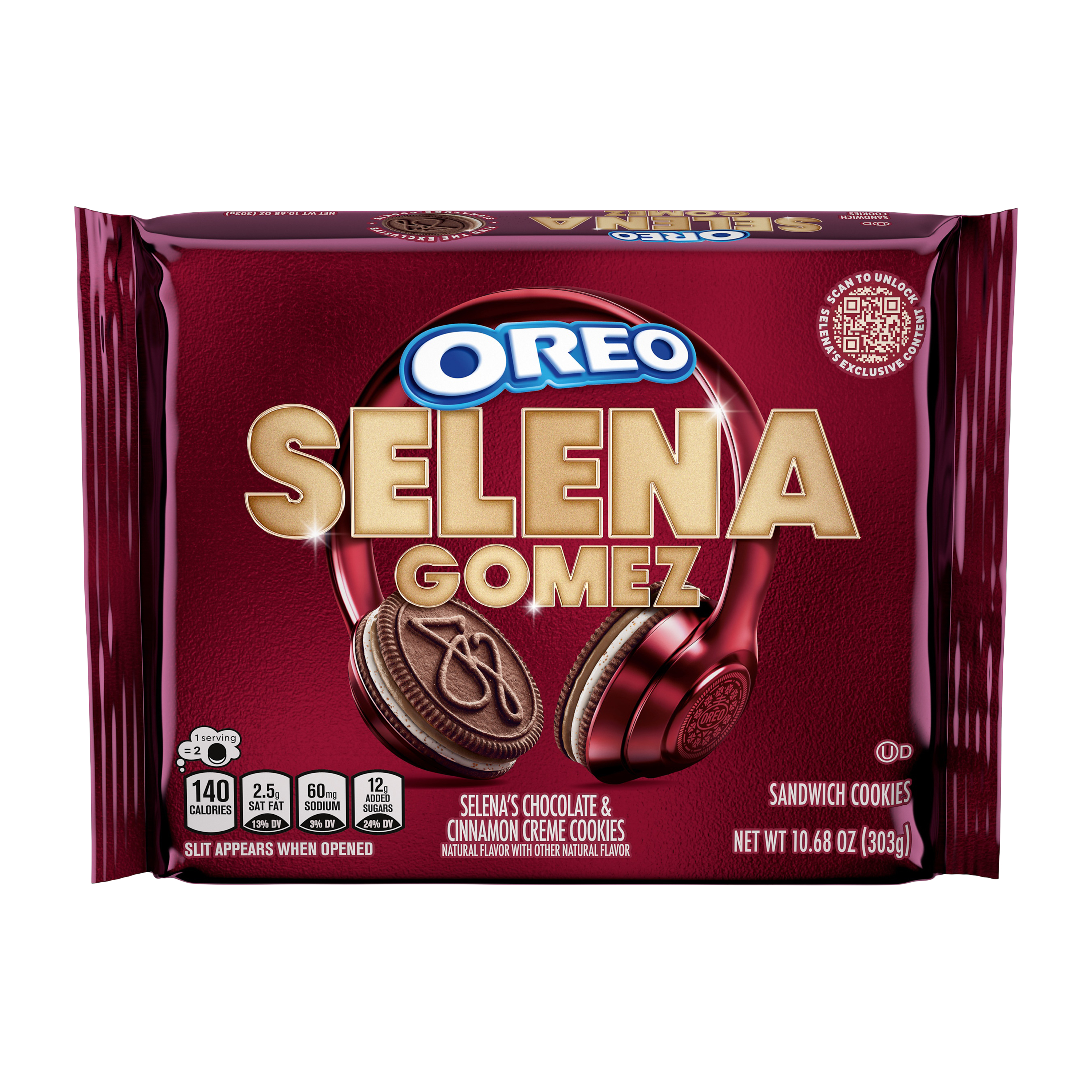 Oreo Selena Gomez Chocolate & Cinnamon Crème Cookies 10.68oz