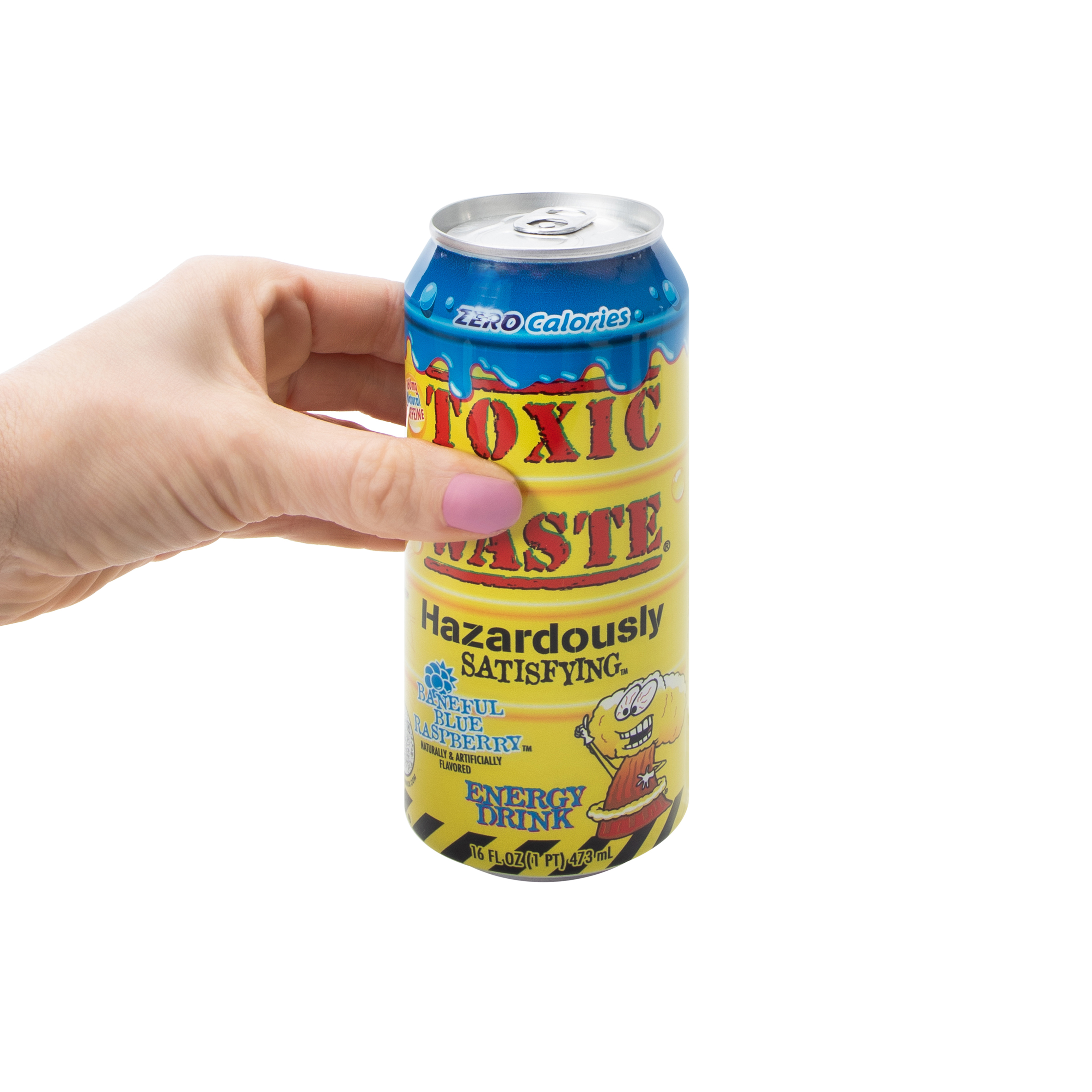 Toxic Waste® Hazardously Satisfying™ Baneful Blue Raspberry Energy Drink 16oz