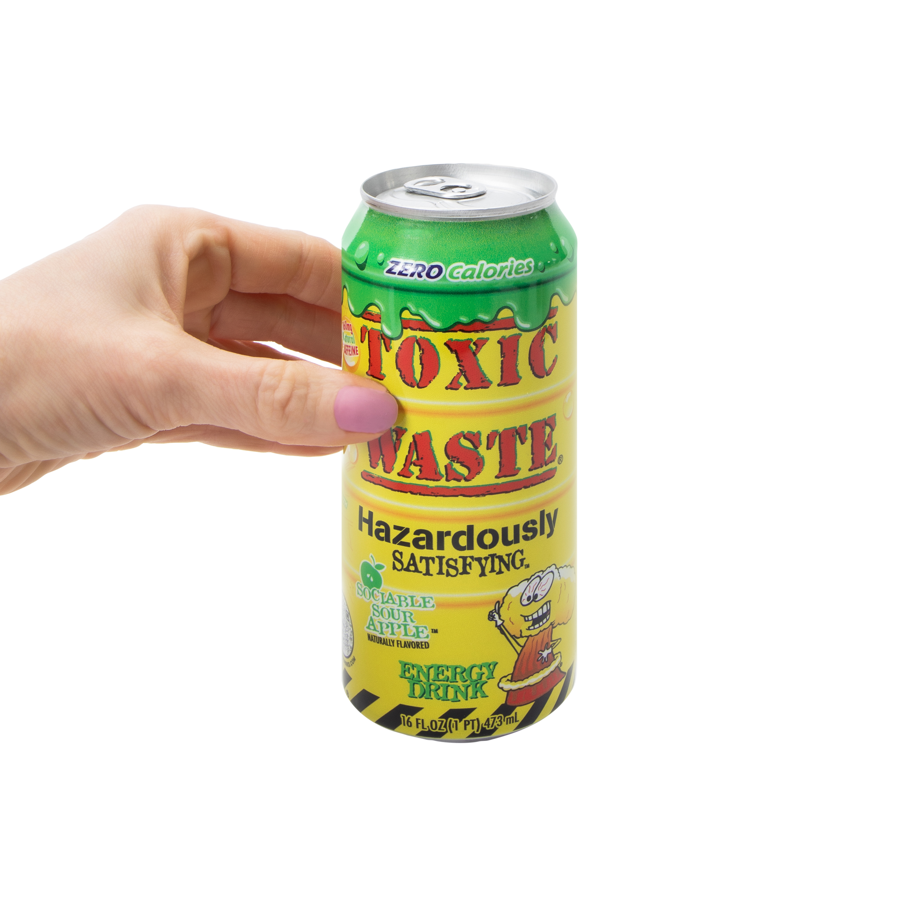 Toxic Waste® Hazardously Satisfying™ Sociable Sour Apple Energy Drink 16oz