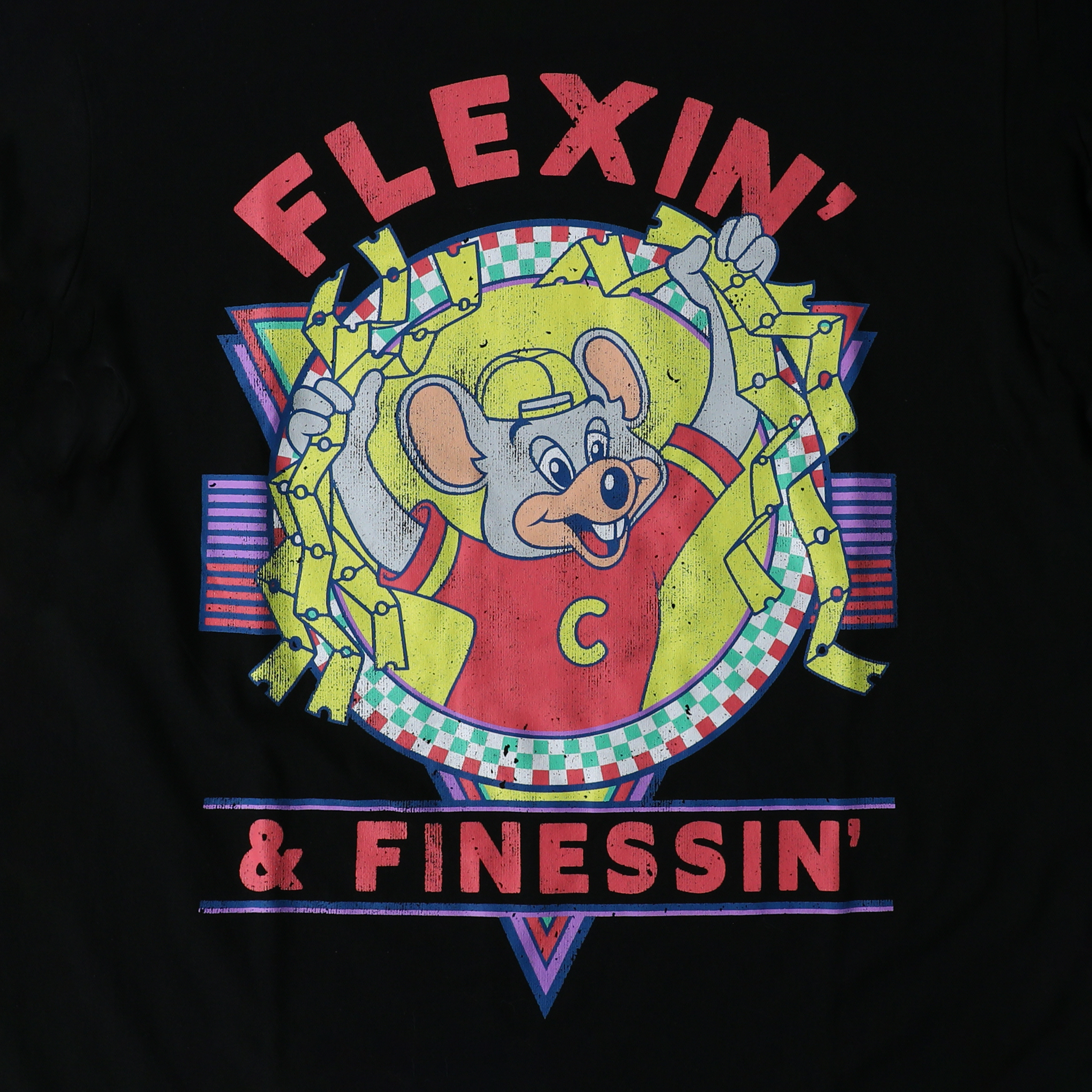 Chuck E. Cheese Flexin' & Finessin' Graphic Tee